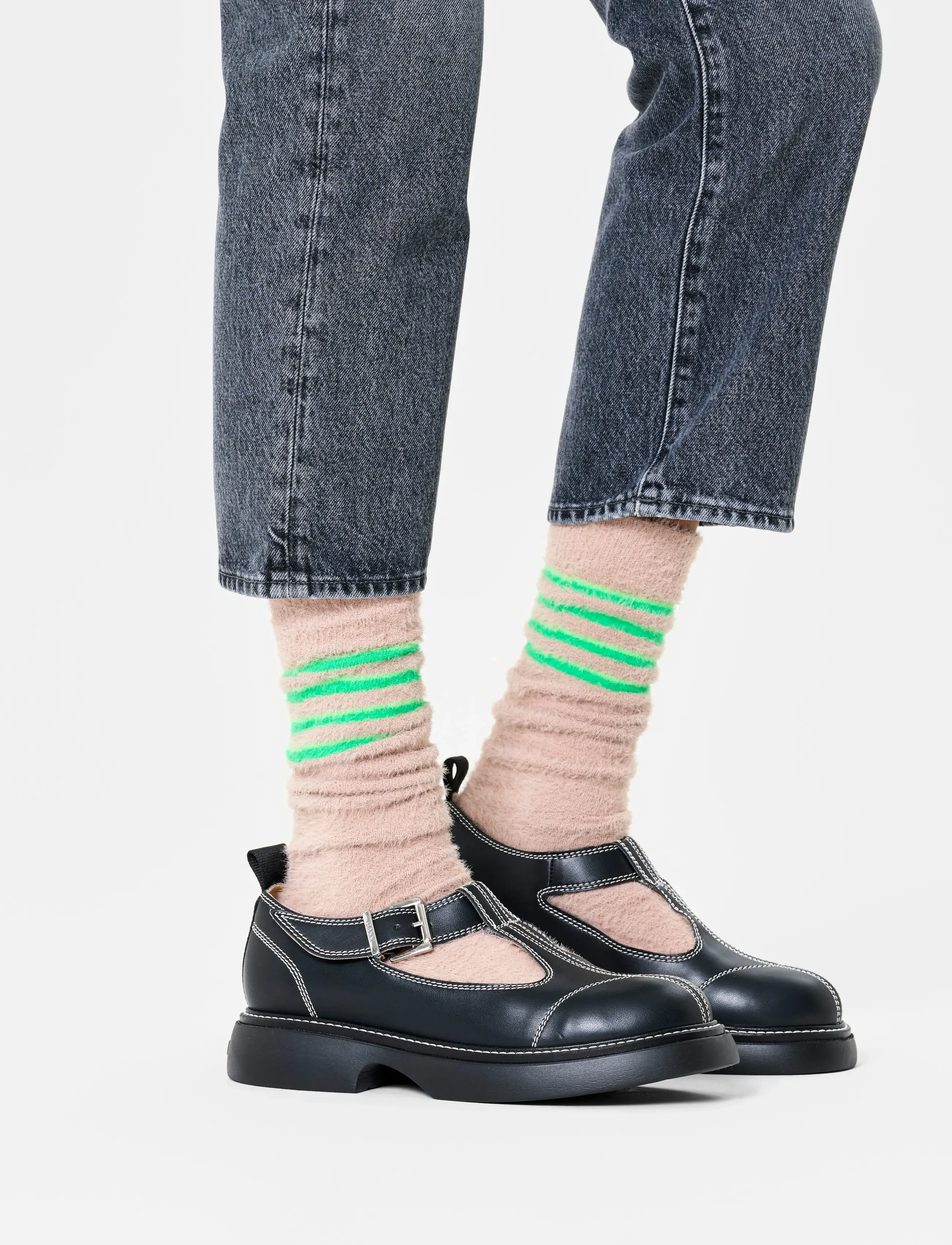 Happy Socks Fluffy Slouch Sock, 36-40, Socks, Rosa - Regular Frauen