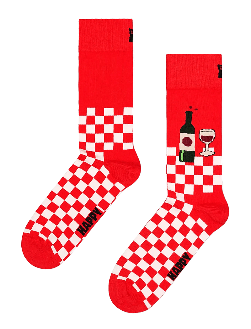 Happy Socks - Wine And Dine Sock - sokker - red - 1