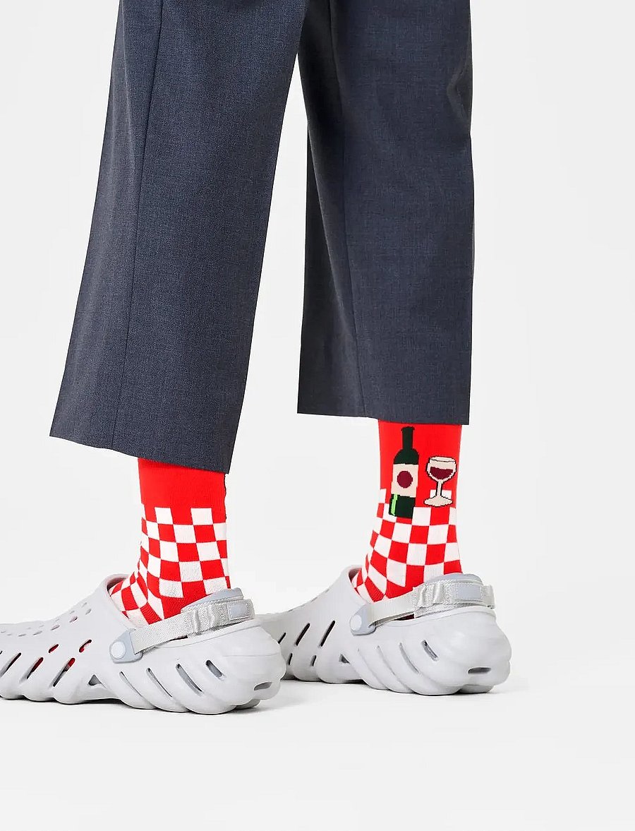 Happy Socks - Wine And Dine Sock - red - 0