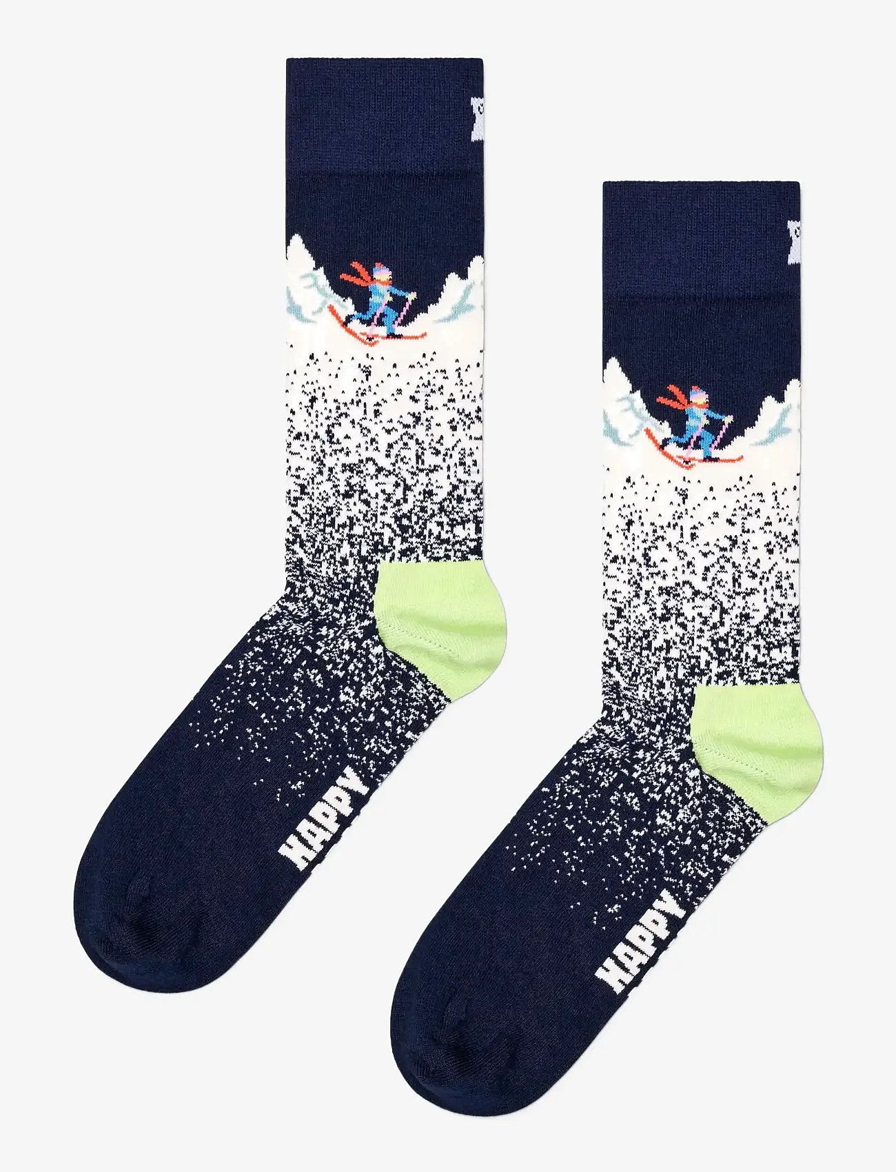 Happy Socks - Snowy Night Sock - vanliga strumpor - navy - 1
