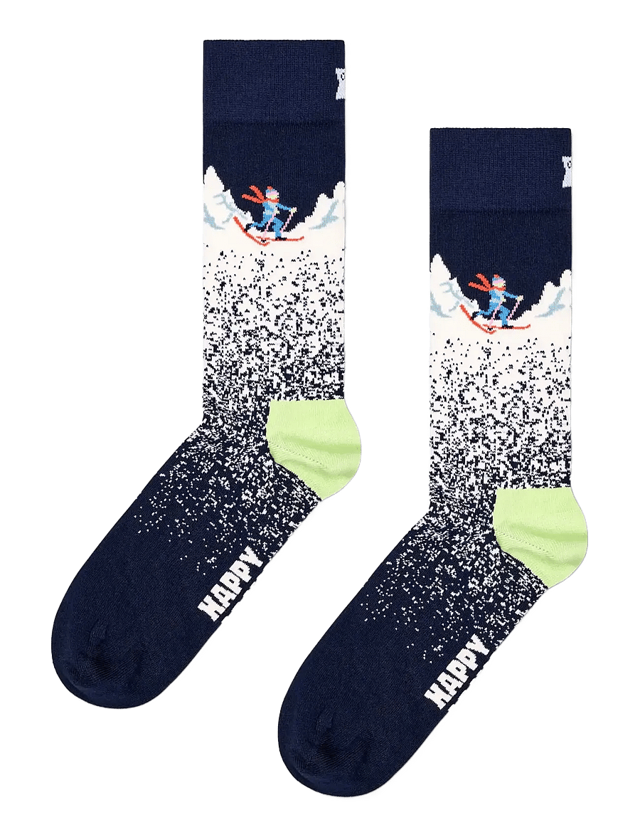 Happy Socks - Snowy Night Sock - crew socks - navy - 1