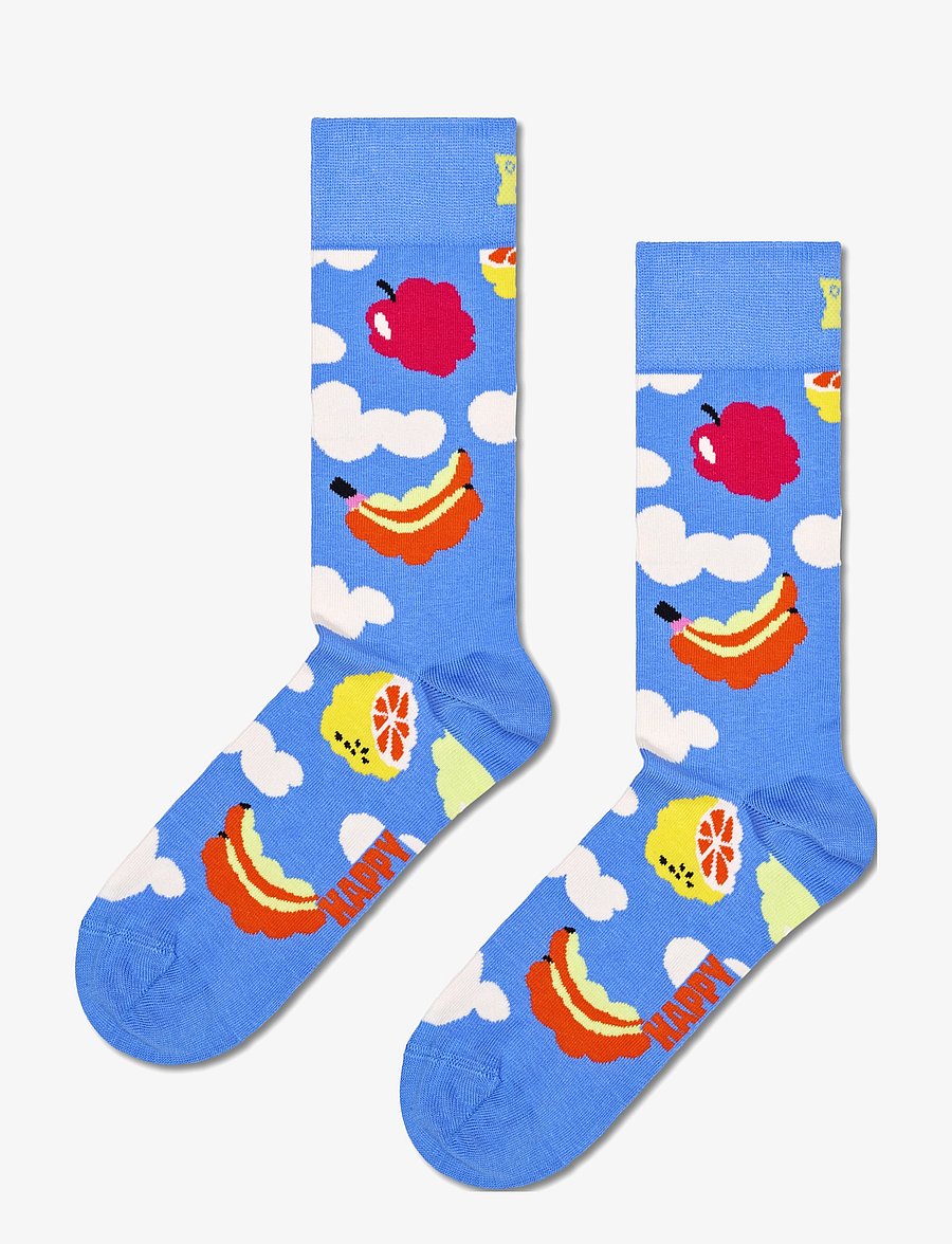 Happy Socks - Cloudy Fruit Sock - vanliga strumpor - blue - 1