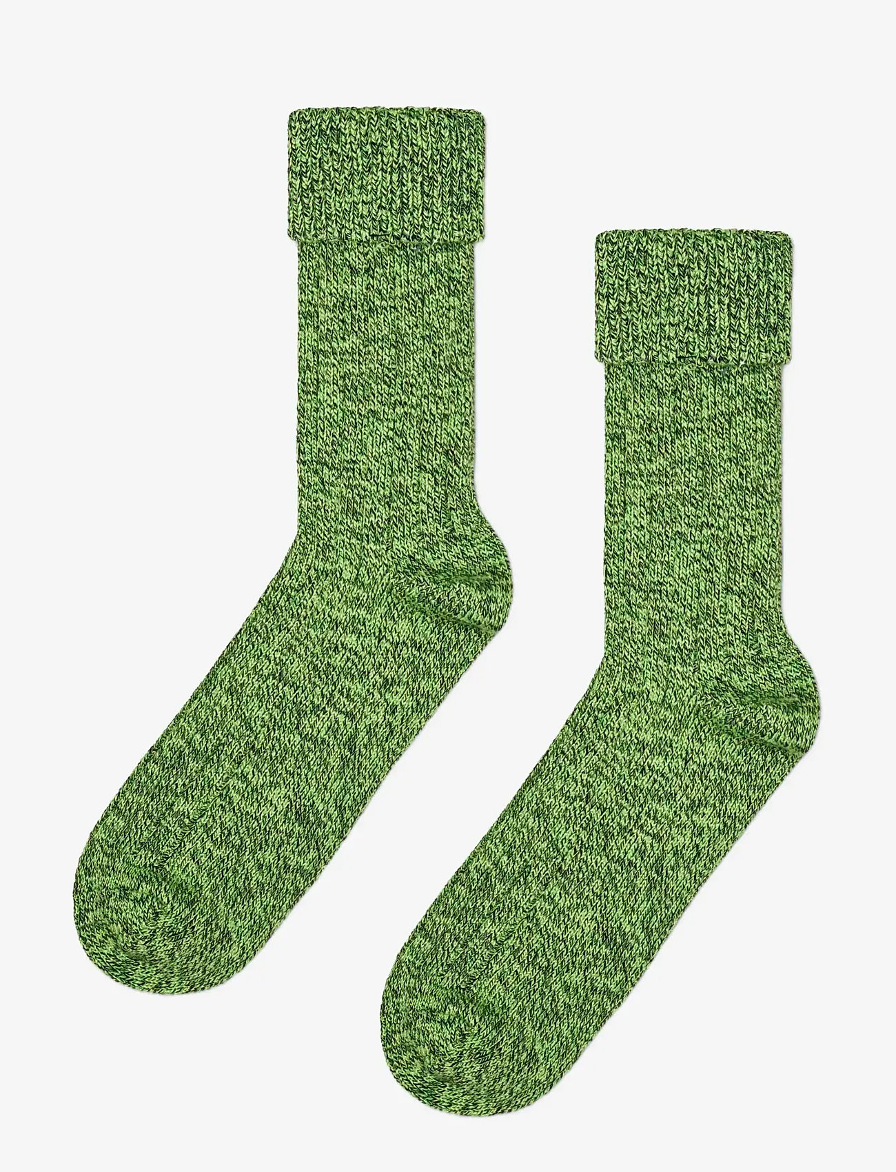 Happy Socks - Folded Cuff Sock - vanliga strumpor - green - 1