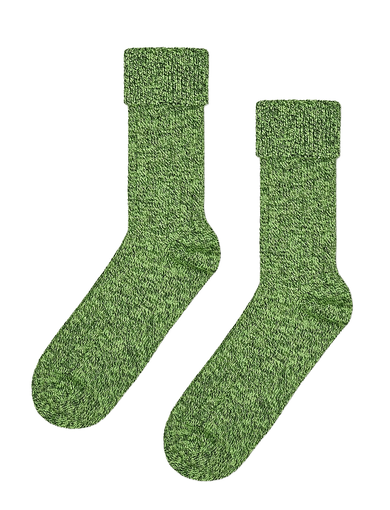 Happy Socks - Folded Cuff Sock - vanliga strumpor - green - 1