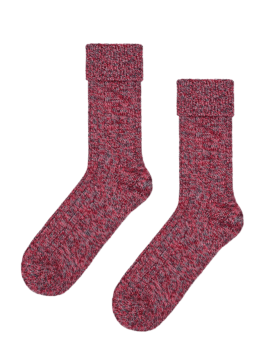 Happy Socks - Folded Cuff Sock - tennissocken - red - 1