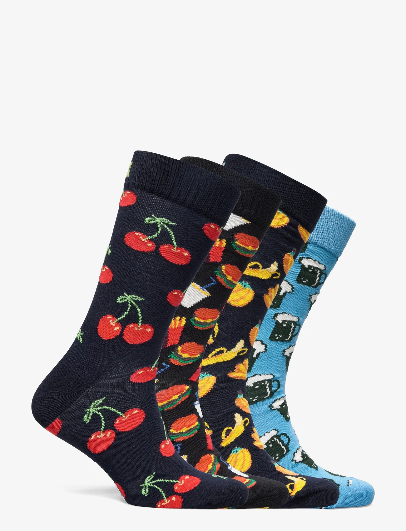 Happy Socks - 4-Pack Boozt Gift Set - vanliga strumpor - blue - 1