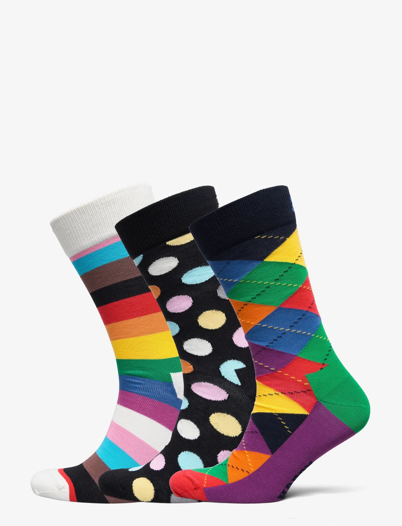 Happy Socks - 3-Pack Boozt Gift Set - zemākās cenas - white - 0