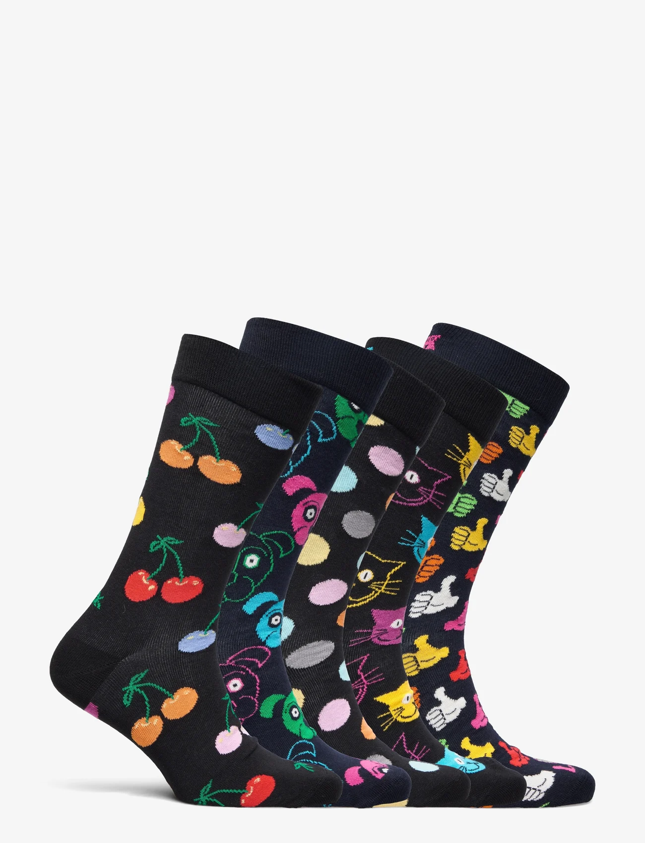 Happy Socks - 5-Pack Boozt Gift Set - Įprasto ilgio kojinės - black - 1
