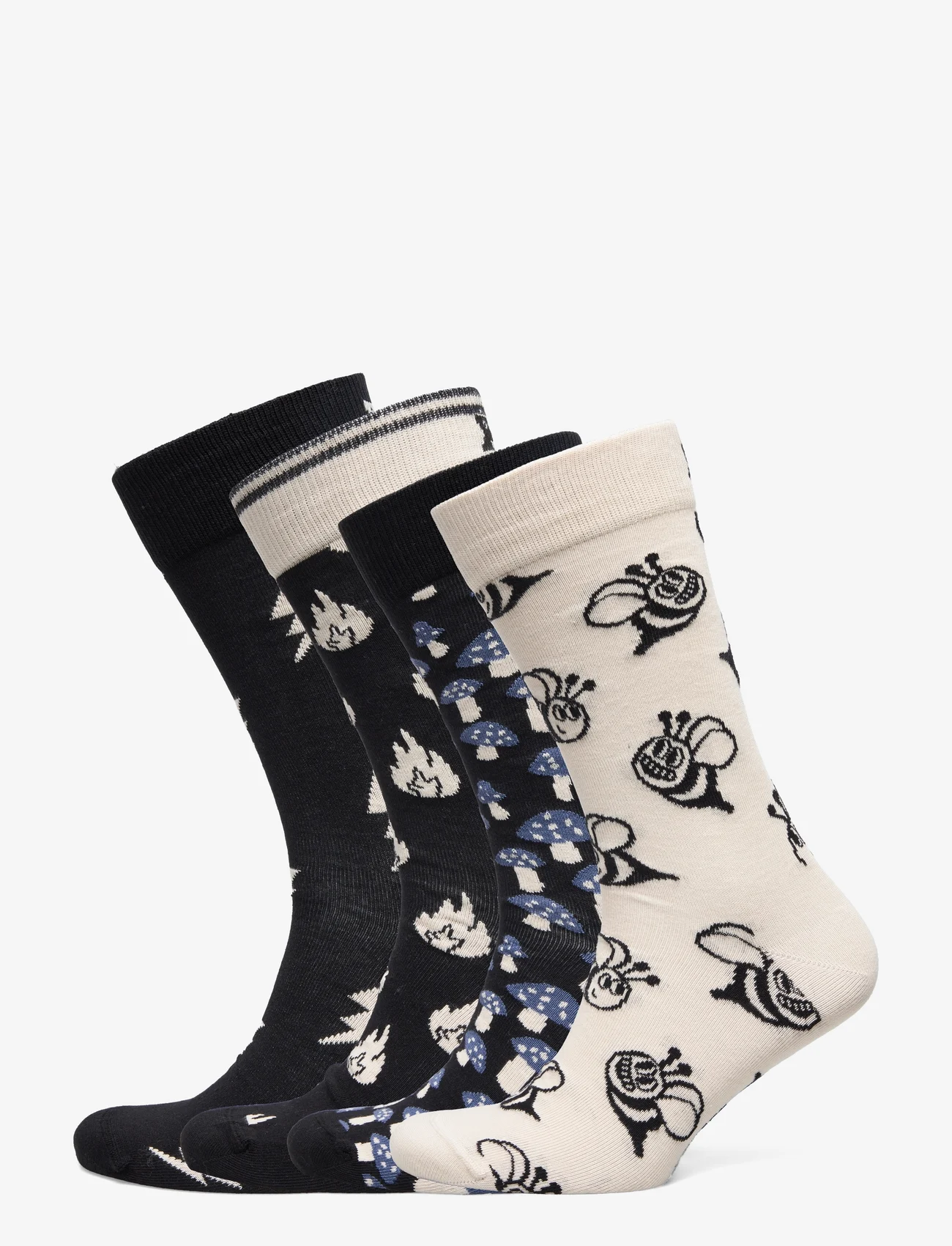 Happy Socks - 4-Pack Boozt Gift Set - laagste prijzen - white - 0