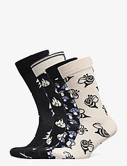 Happy Socks - 4-Pack Boozt Gift Set - vanlige sokker - white - 0