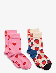 Happy Socks - Kids 2-Pack Boozt Gift Set - madalaimad hinnad - white - 0
