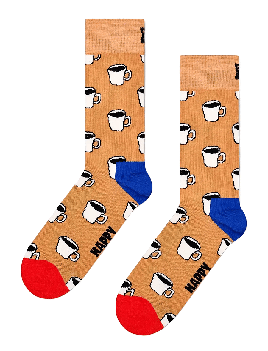 Happy Socks - 1-Pack Coffee Cup Gift Set - tennissocken - white - 1