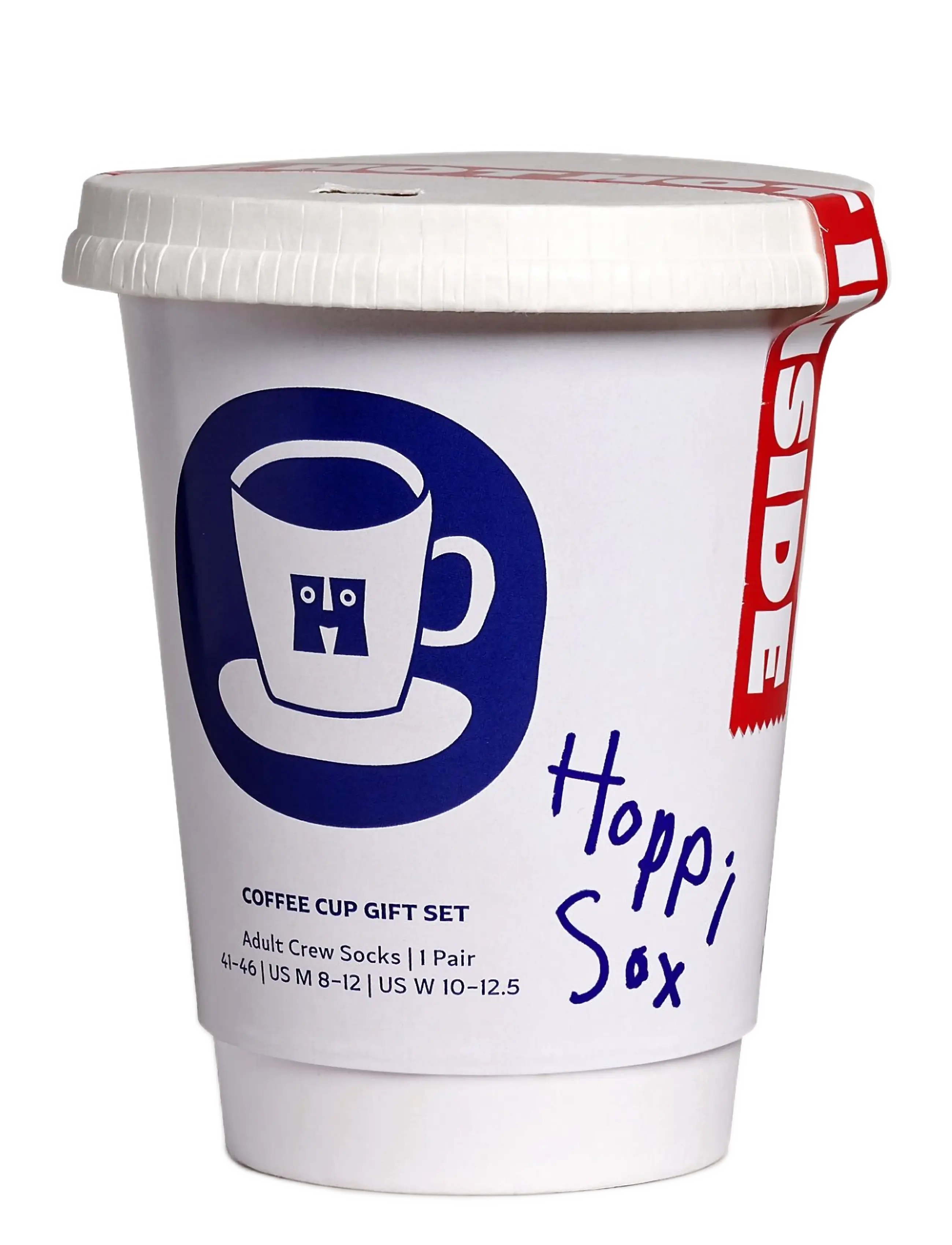 Happy Socks - 1-Pack Coffee Cup Gift Set - lowest prices - white - 3