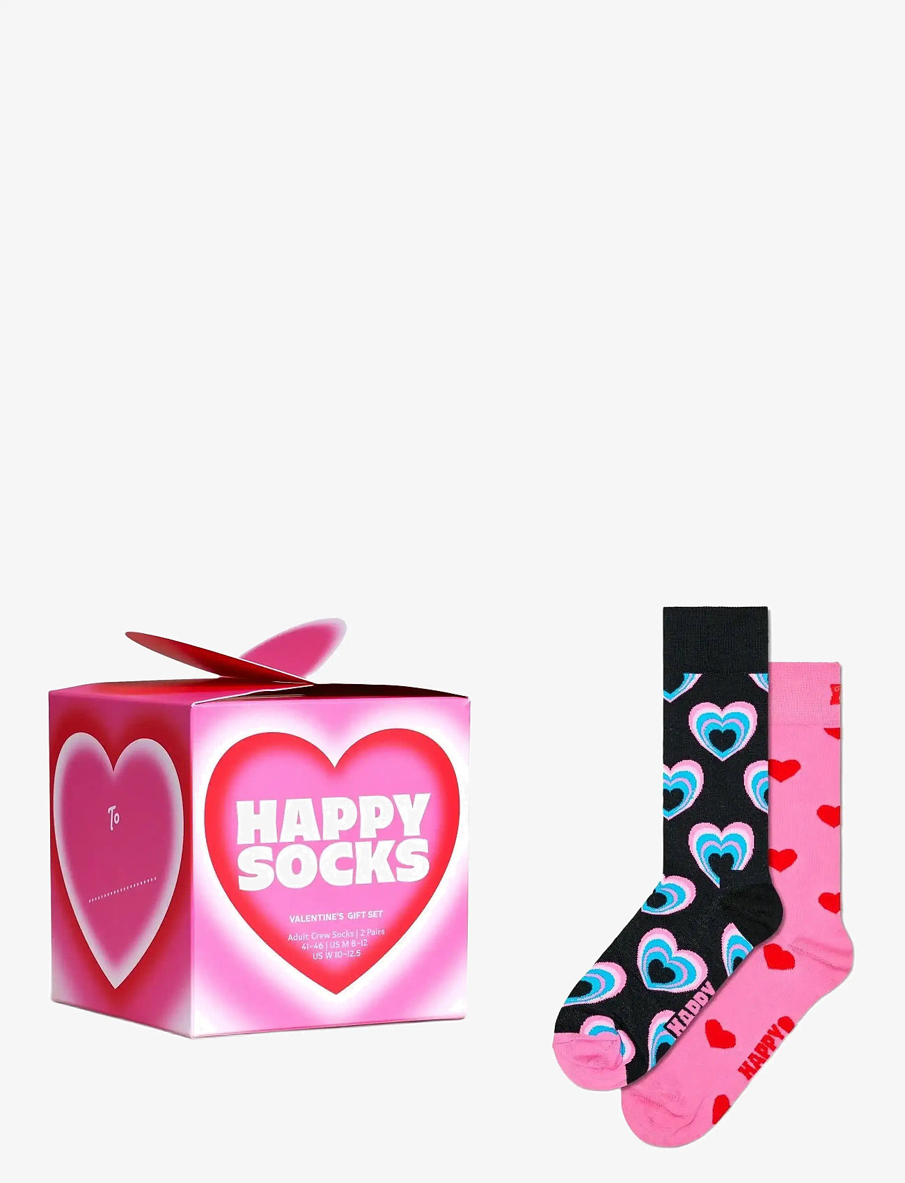 Happy Socks - 2-Pack Valentine’s Socks Gift Set - pink - 0