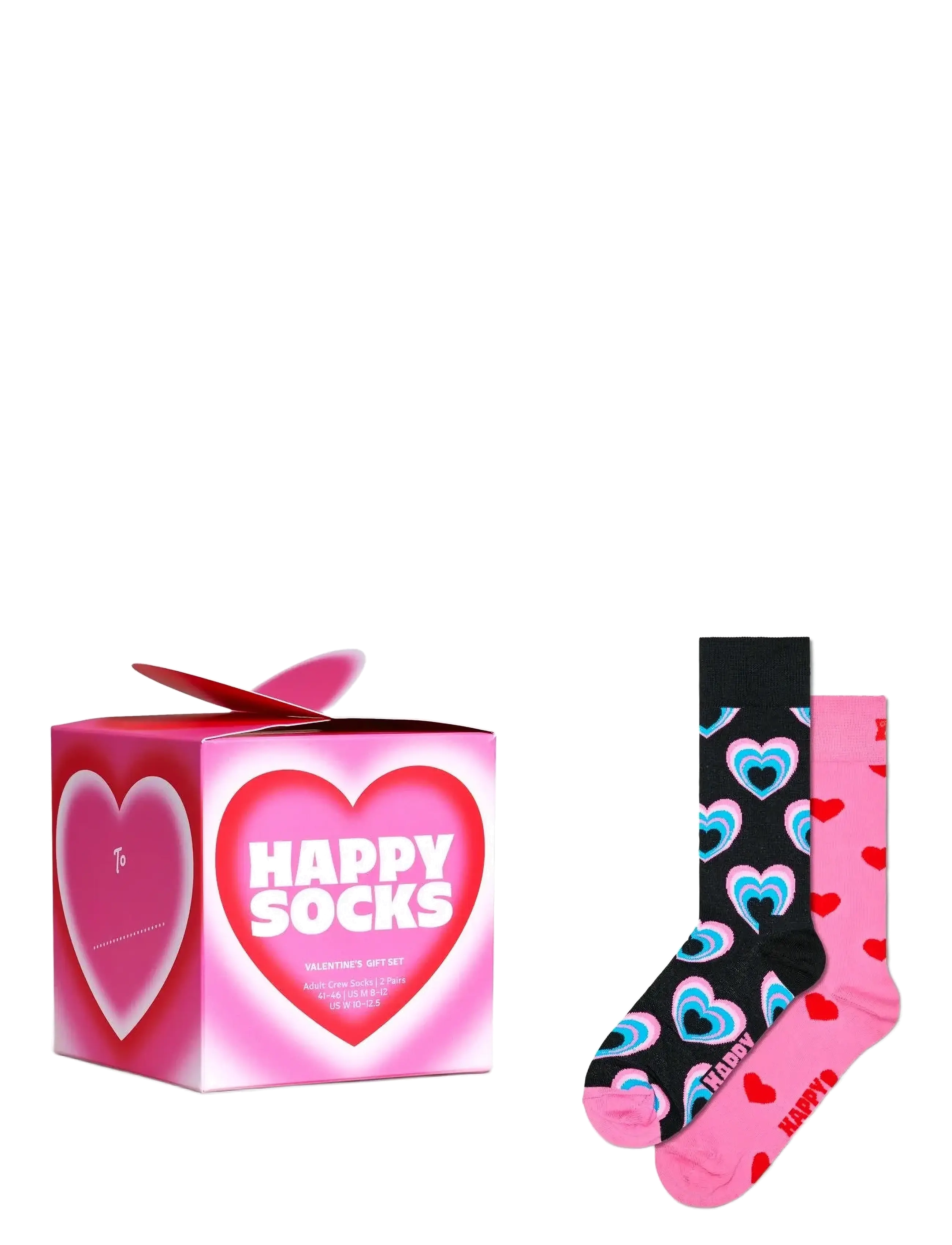 2-Pack Valentine’s Socks Gift Set - PINK