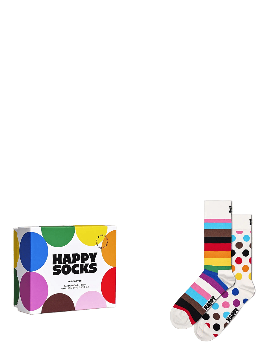 Happy Socks - 2-Pack Pride Socks Gift Set - tennissocken - white - 1