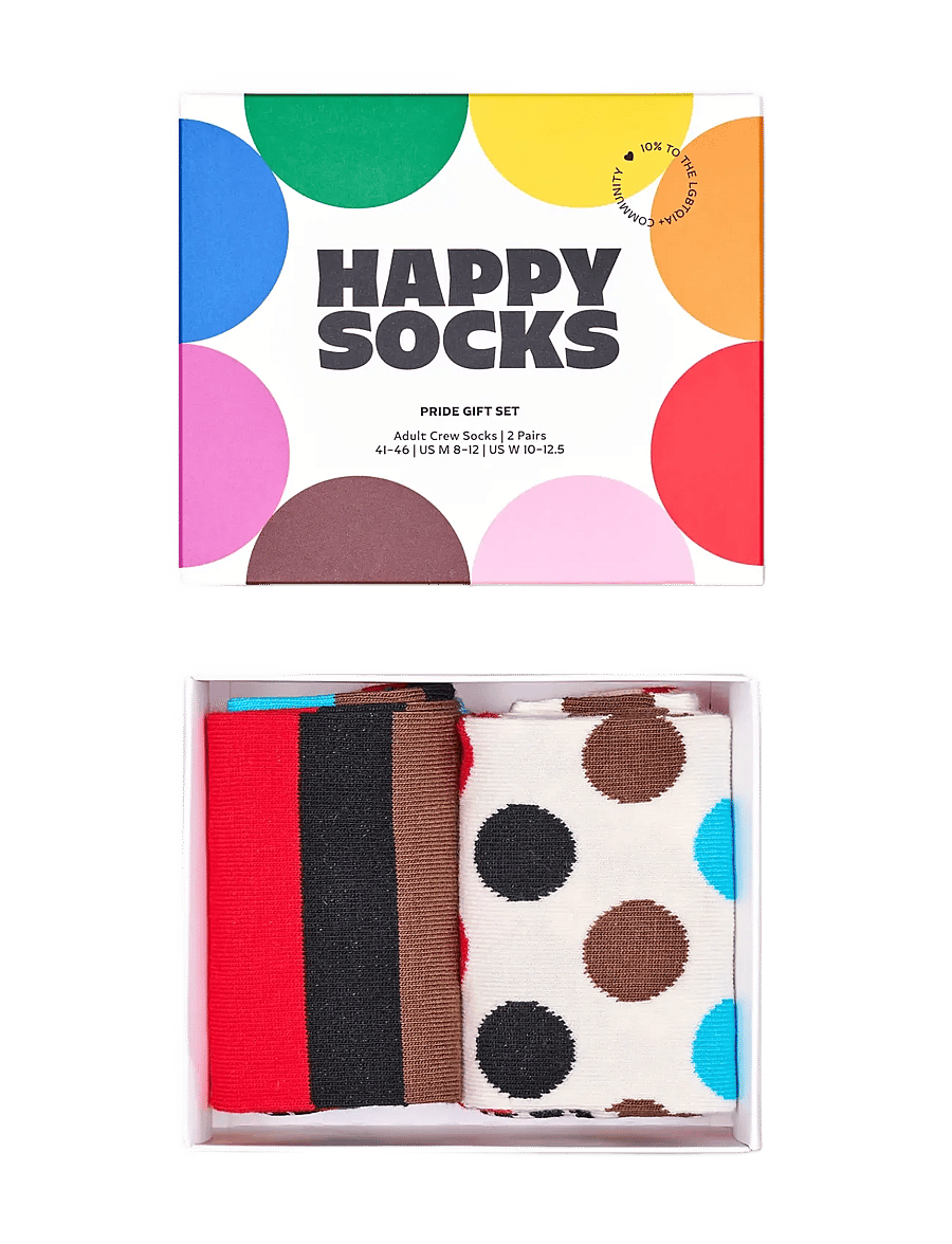 Happy Socks - 2-Pack Pride Socks Gift Set - tennissocken - white - 4