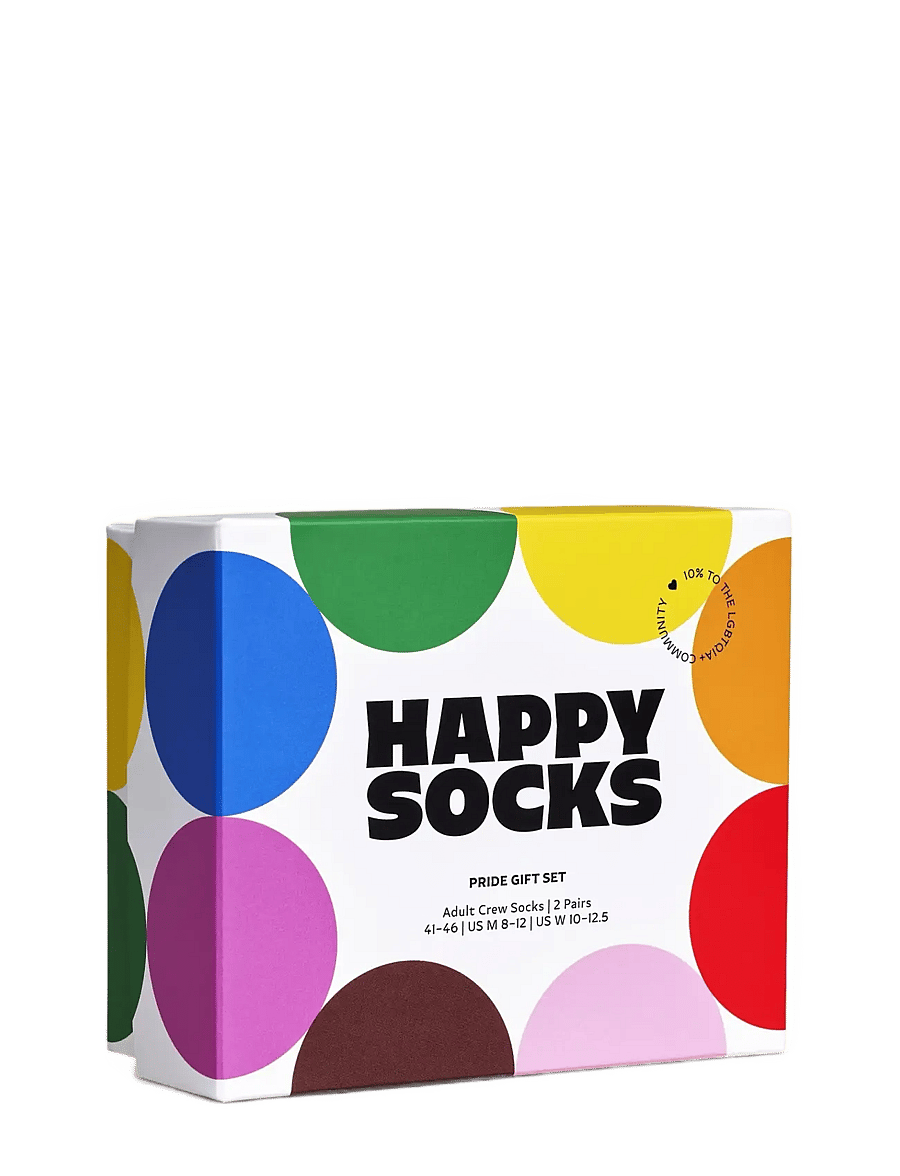 Happy Socks - 2-Pack Pride Socks Gift Set - tennissocken - white - 5