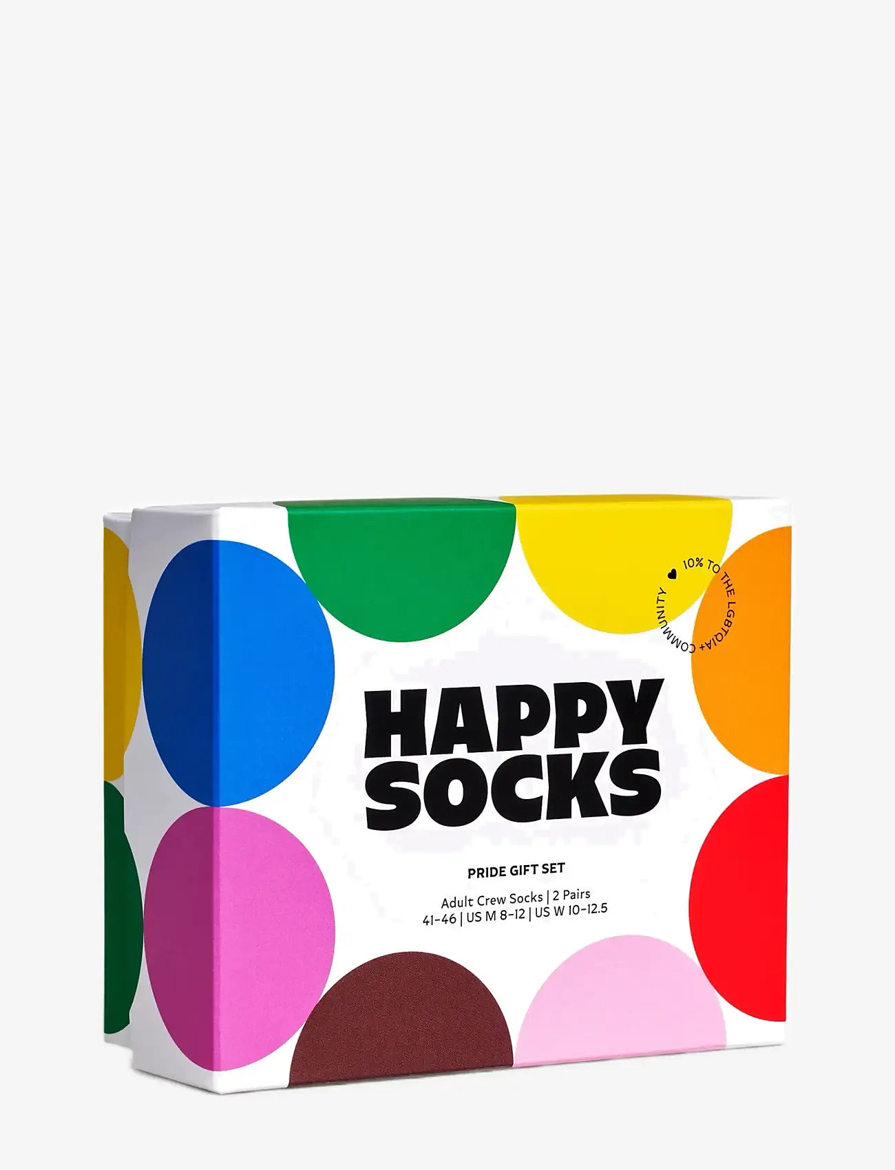 Happy Socks - 2-Pack Pride Socks Gift Set - vanliga strumpor - white - 4