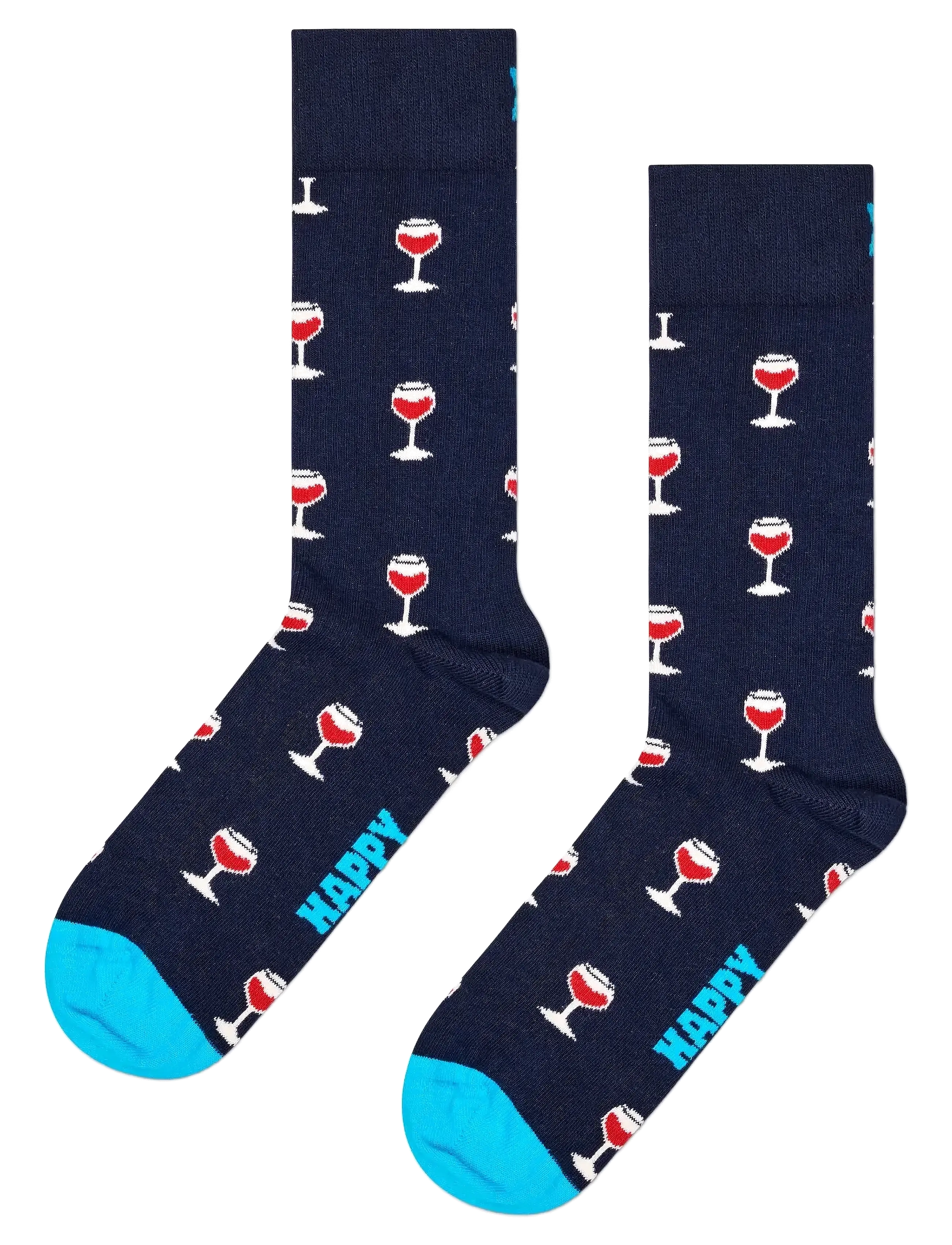 Happy Socks - 2-Pack Wine Socks Gift Set - tennissocken - blue - 2