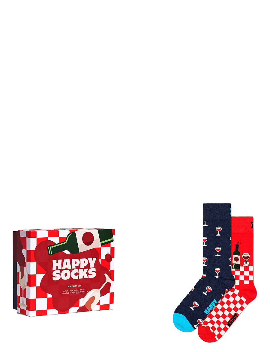 Happy Socks - 2-Pack Wine Gift Set - treningssokker - red - 1