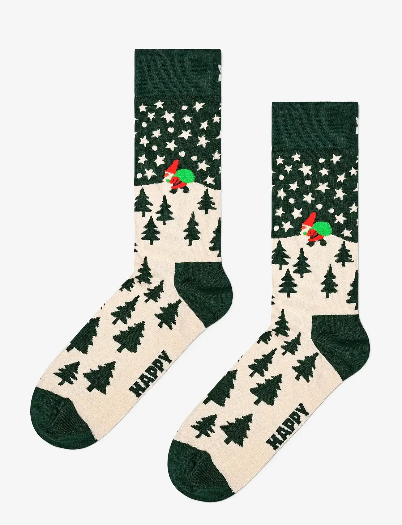 Happy Socks - Santa On The Way Sock - dark green - 1