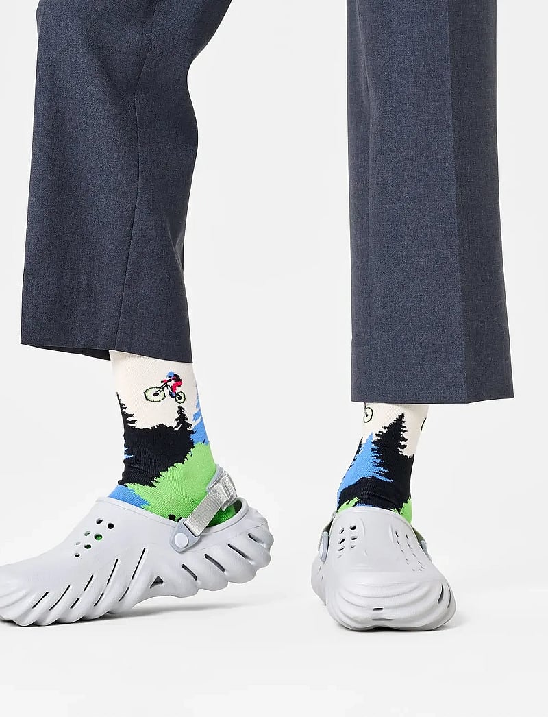 Happy Socks - Mountain Bike Sock - crew-socken - white - 0