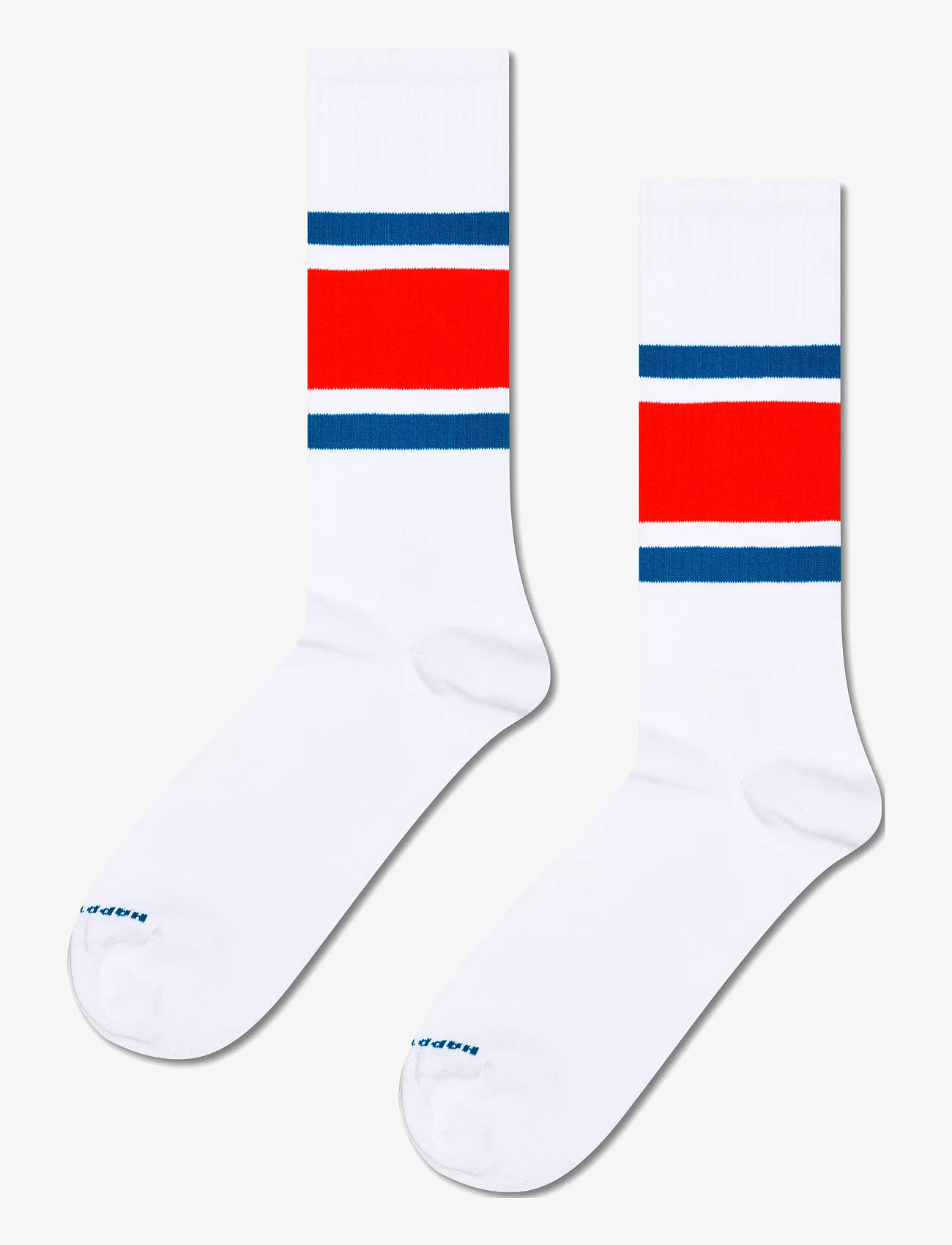 Happy Socks - Simple Stripe Sneaker Sock - laveste priser - white - 0