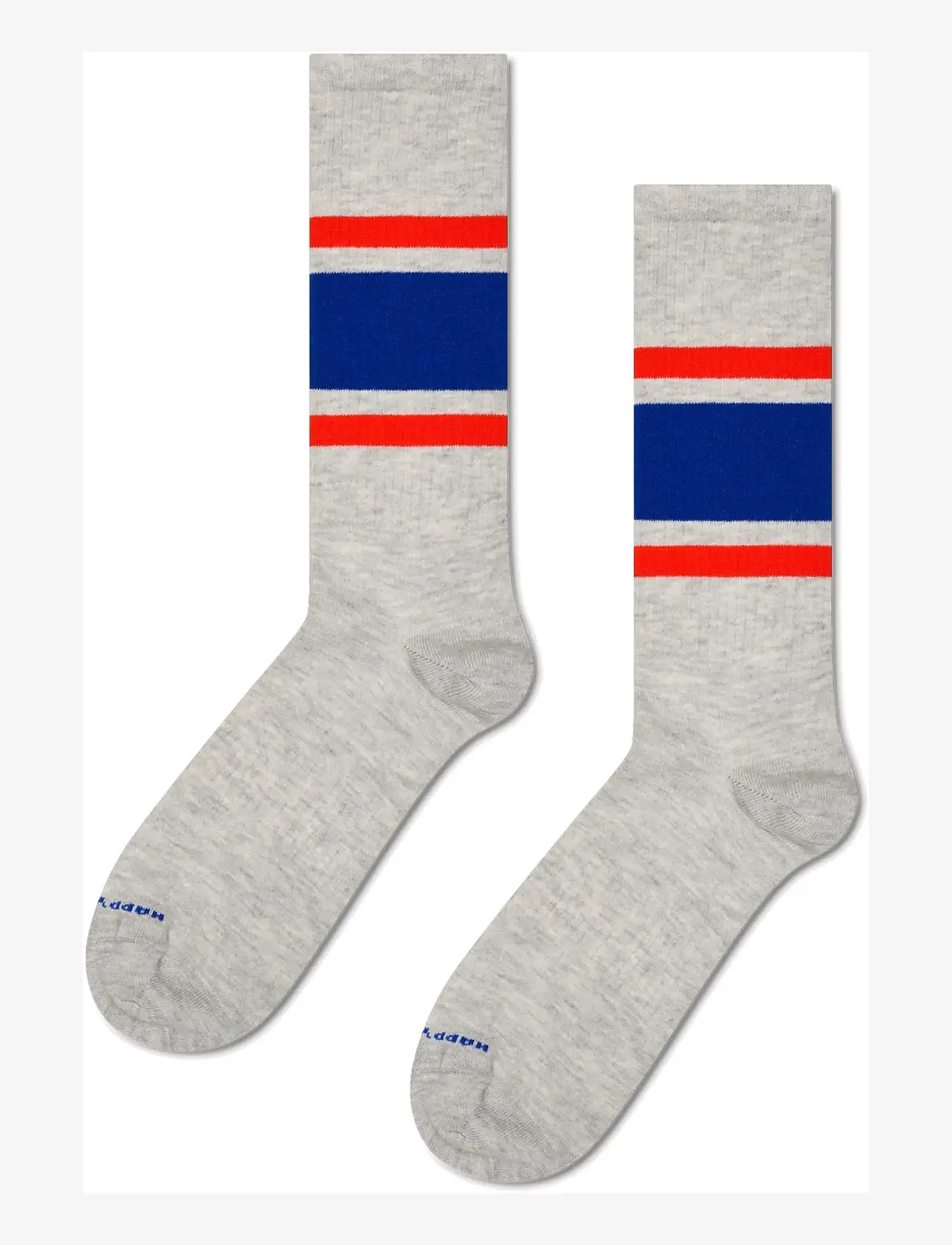 Happy Socks - Simple Stripe Sneaker Sock - laveste priser - grey - 0