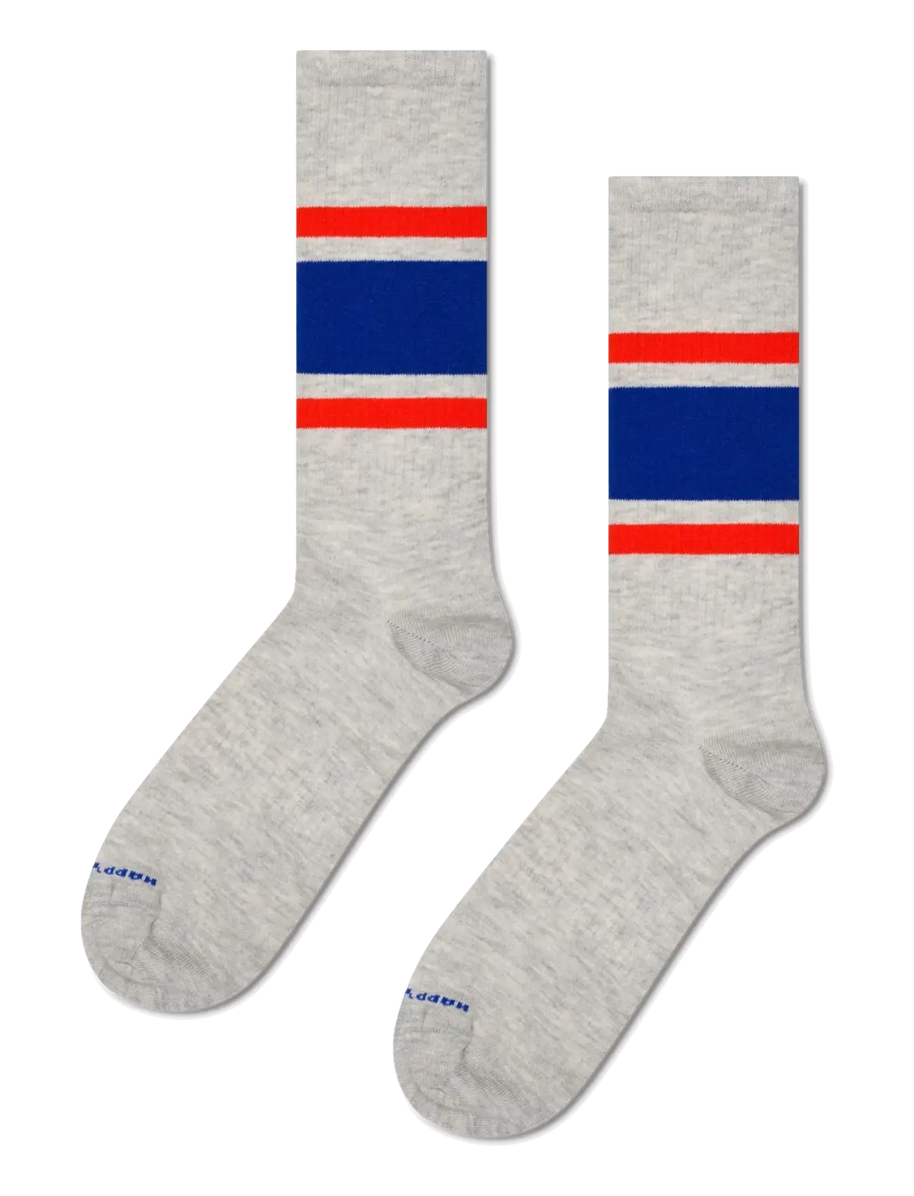Happy Socks Simple Stripe Sneaker Sock - Strømper - GREY / grey