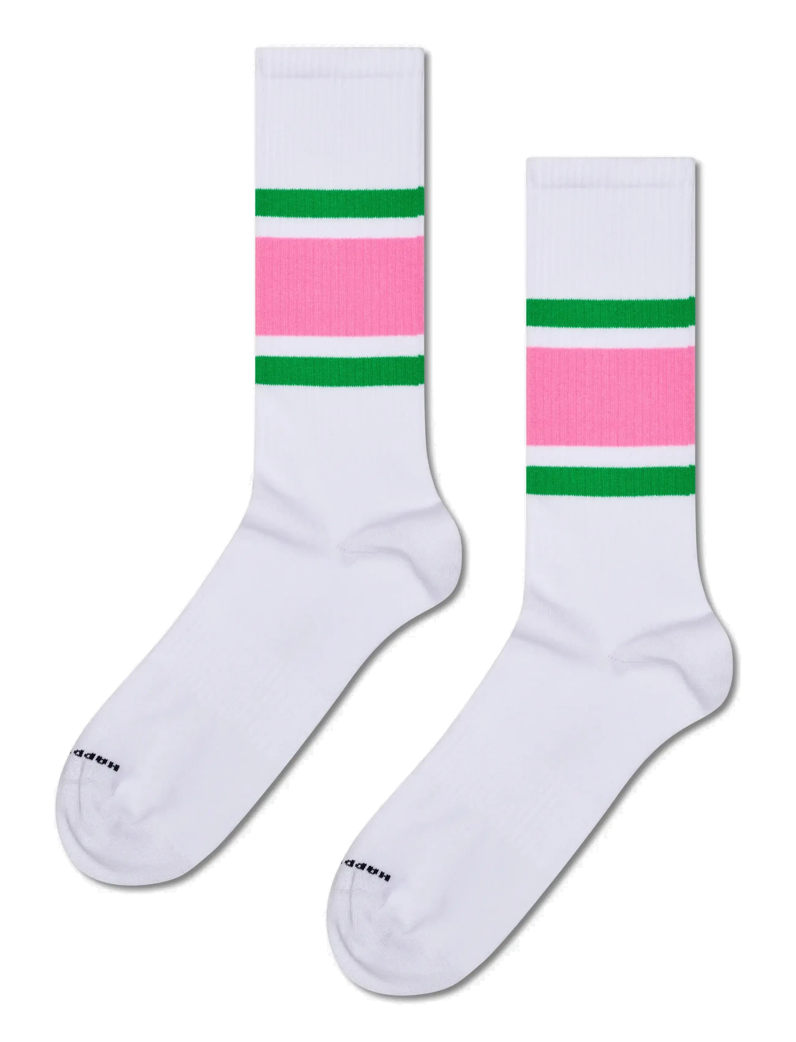 HAPPY Socken Simple Stripe Sneaker Socke Weiß - 41-46 - Herren