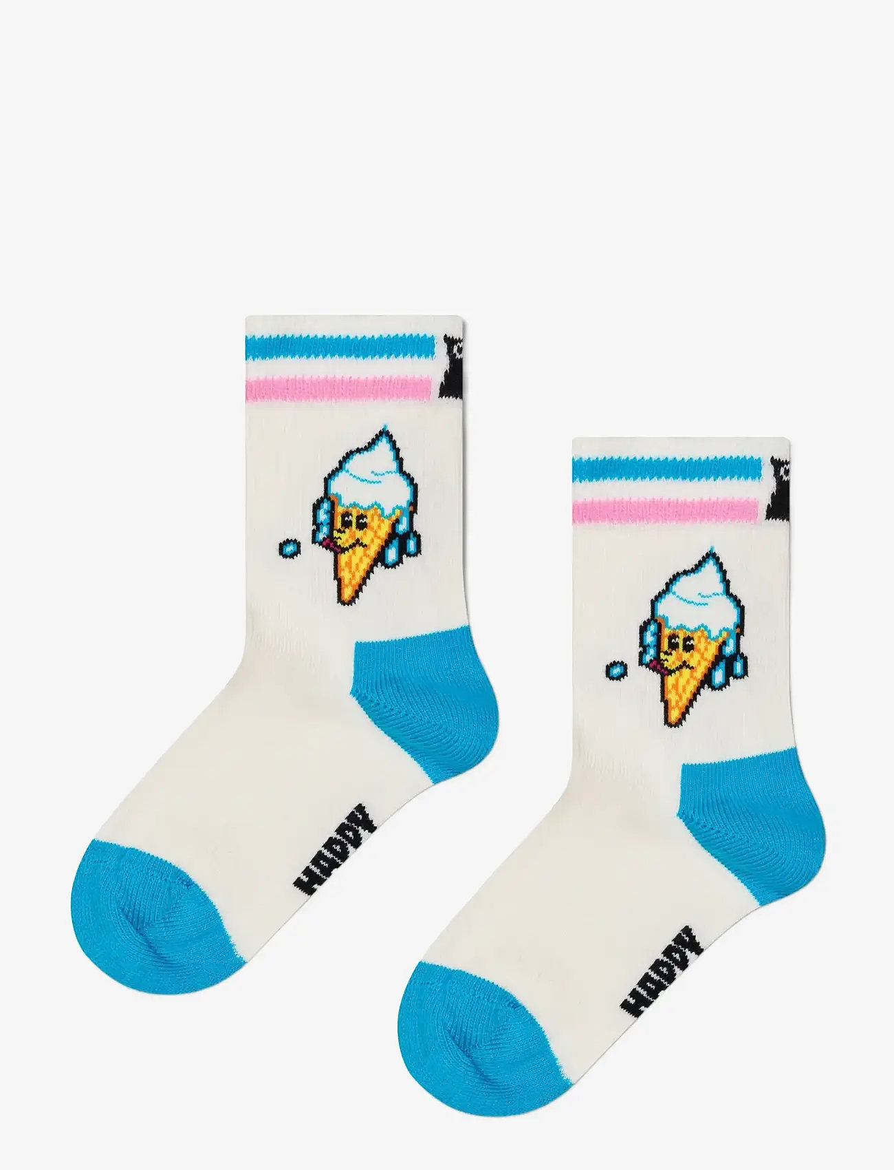 Happy Socks - Kids Happy Ice Cream Sock - babysokker - white - 0
