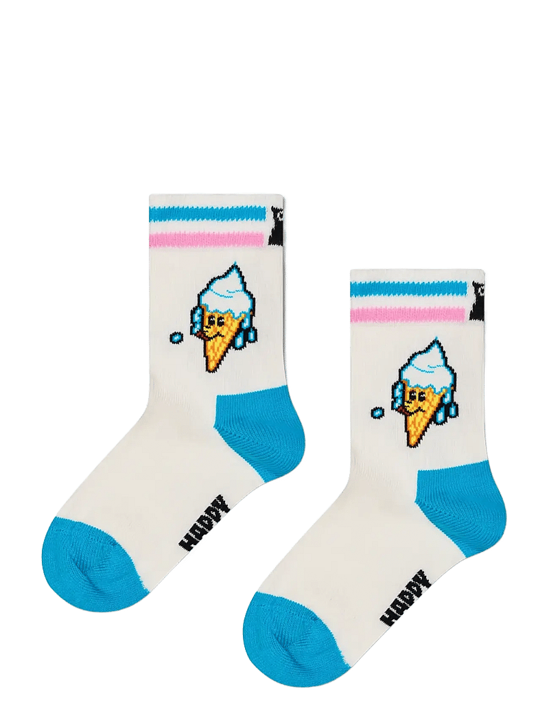 Happy Socks - Kids Happy Ice Cream Sock - babysokker - white - 0