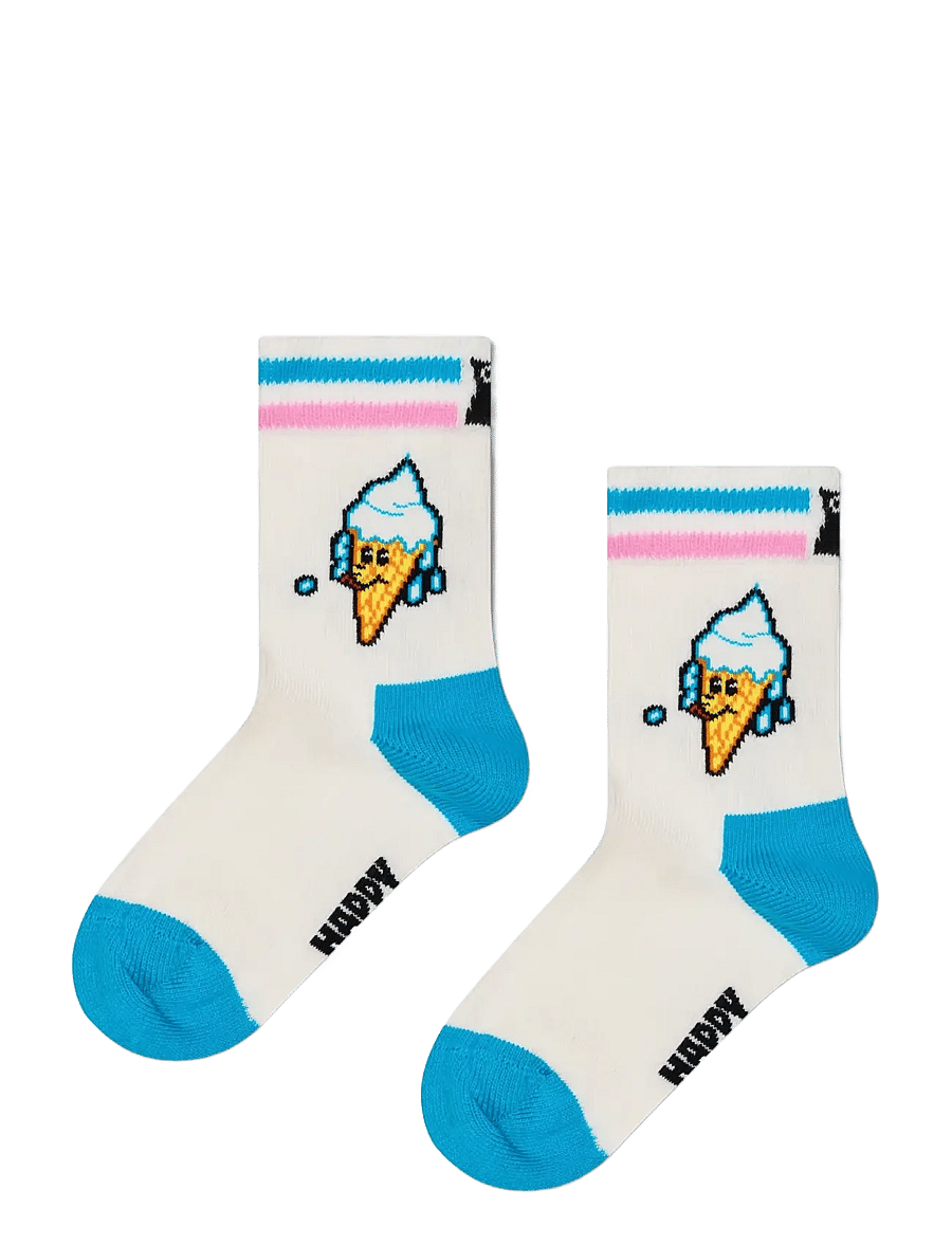 Happy Socks - Kids Happy Ice Cream Sock - babysokker - white - 0