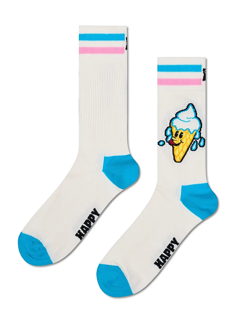 Happy Socks - Ice Cream Sock - crew-socken - white - 1