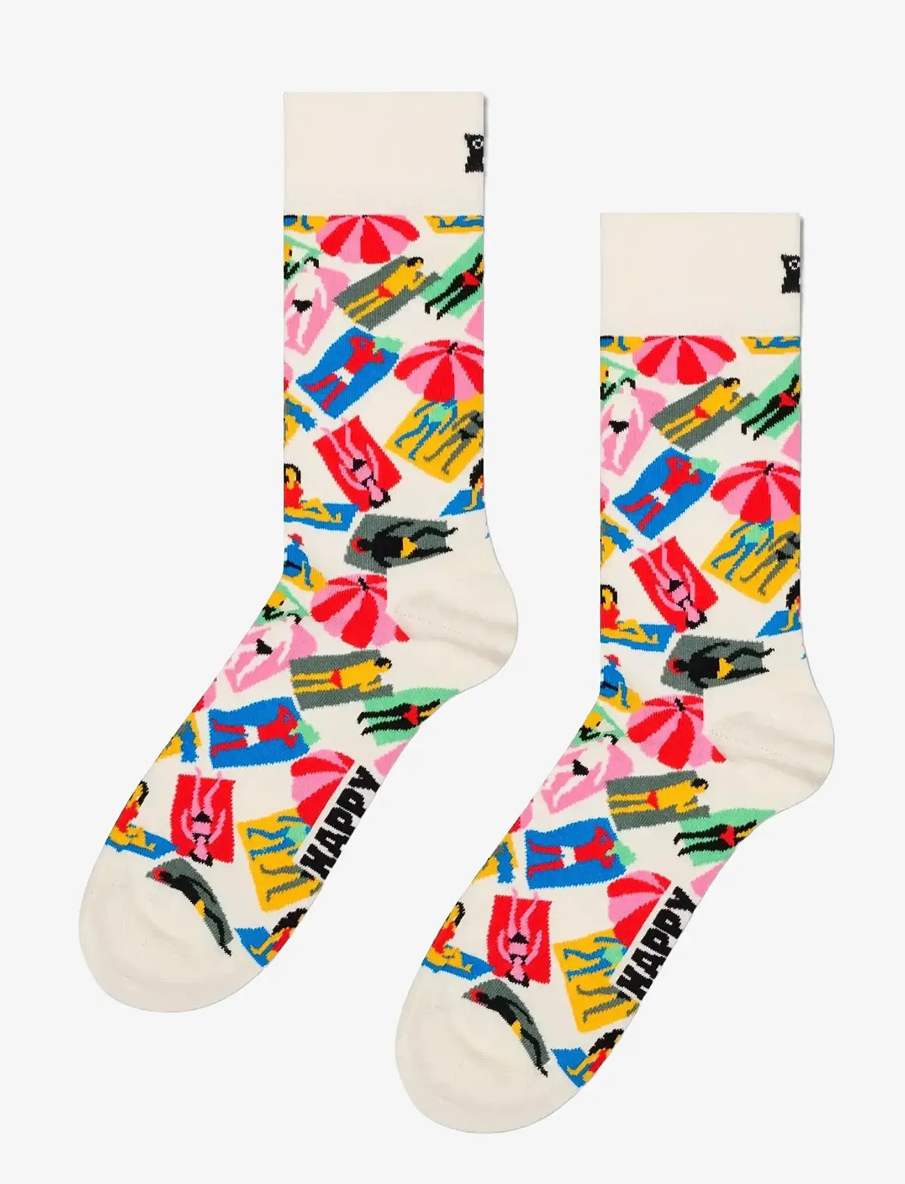 Happy Socks - Lazy Day Sock - white - 0