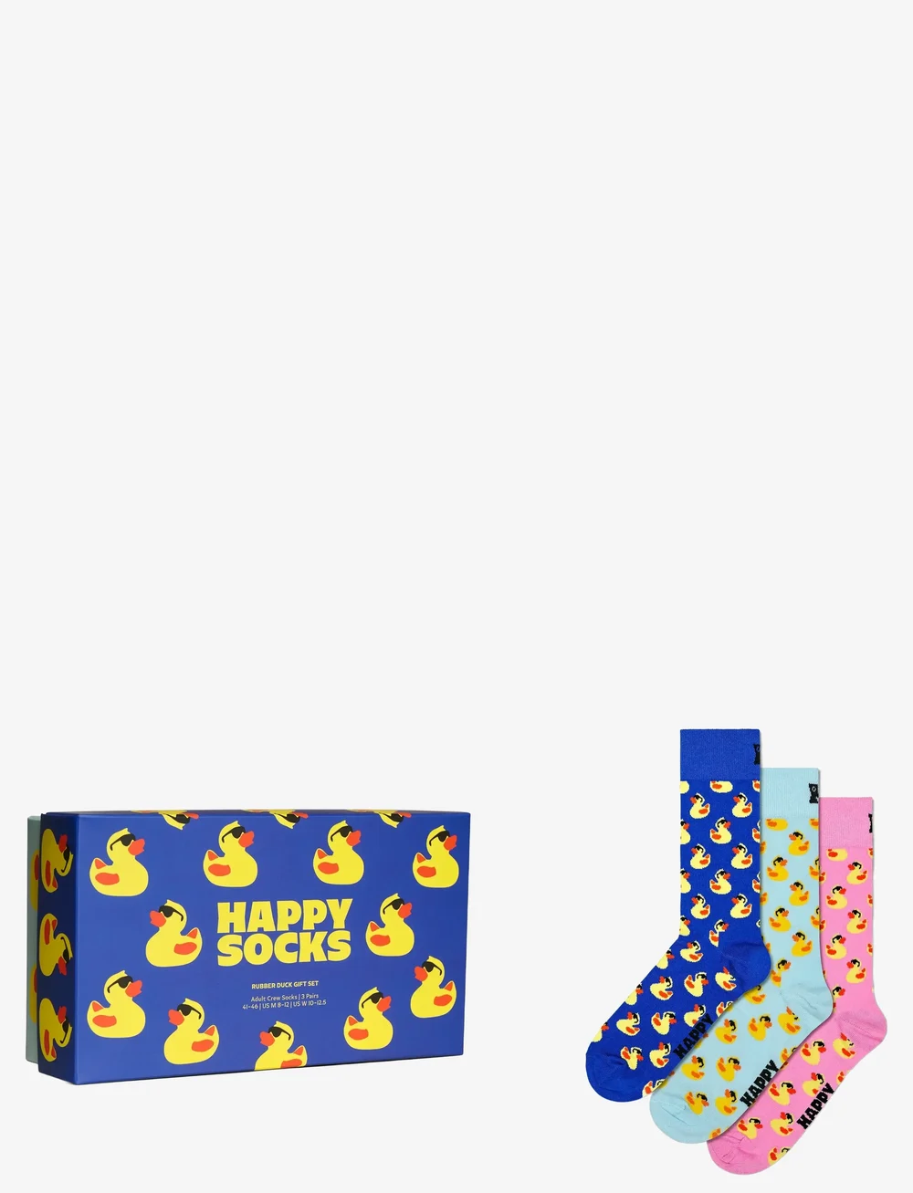 Happy Socks - 3-Pack Rubber Duck Socks Gift Set - crew-socken - blue - 1