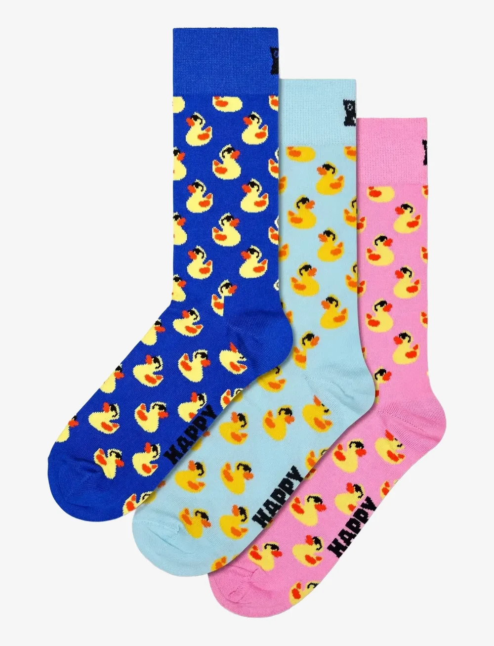 Happy Socks - 3-Pack Rubber Duck Socks Gift Set - crew-socken - blue - 5