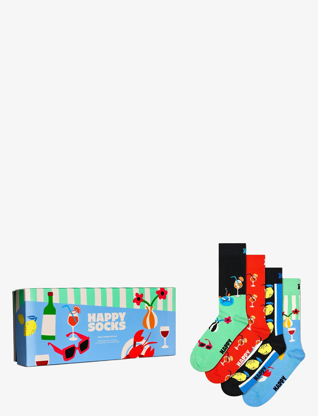 Happy Socks - 4-Pack Fancy Dinner Socks Gift Set - light blue - 1