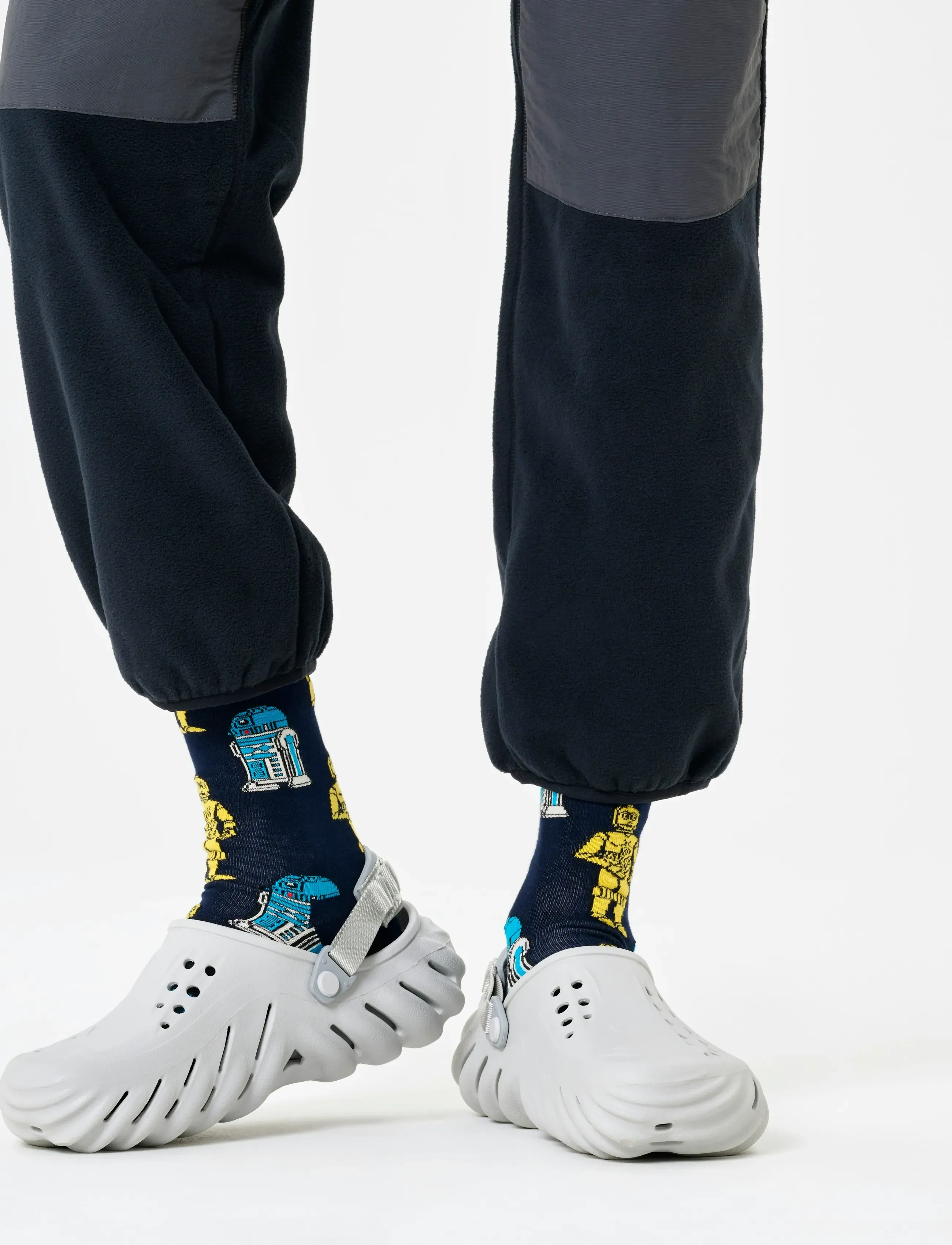 Happy Socks Star Wars R2-D2 & C-3Po Sock, Mænd, Star Wars Sokker, Navy, Str: 41-46