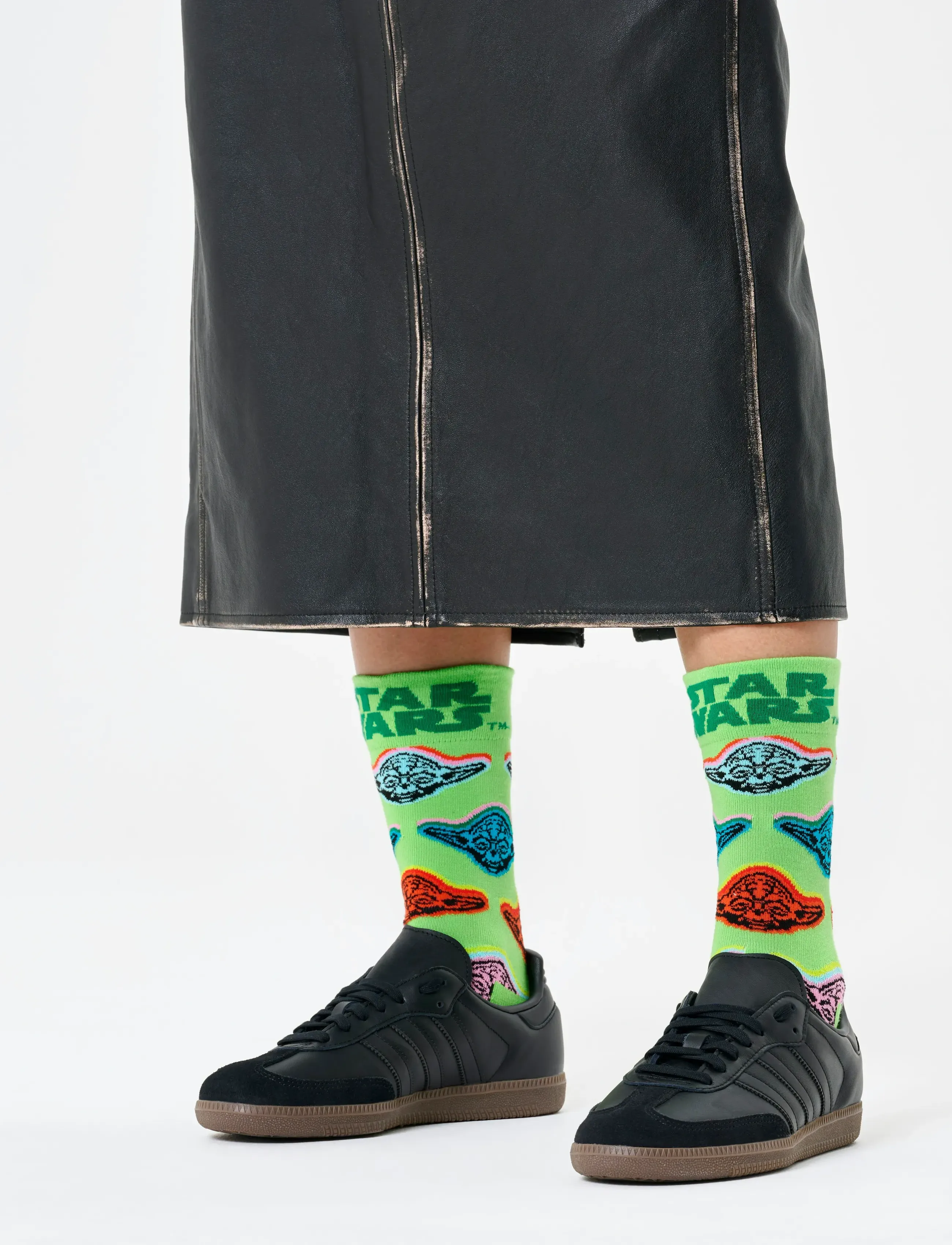 Happy Socks Star Wars Yoda Sock, Mænd, Yoda Sokker, Grøn, Str: 41-46