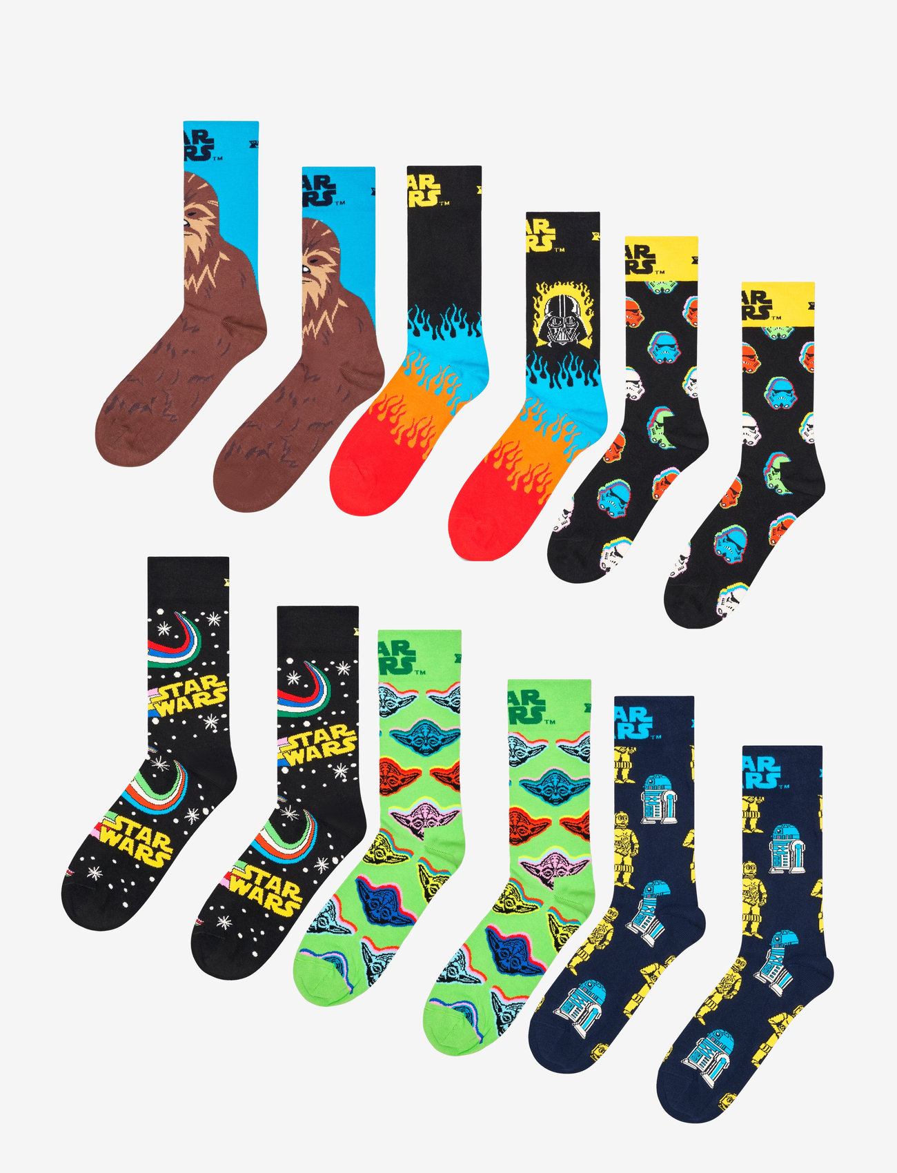 Happy Socks - STAR WARS™ 6-Pack Gift Set - klassikalised sokid - white - 1