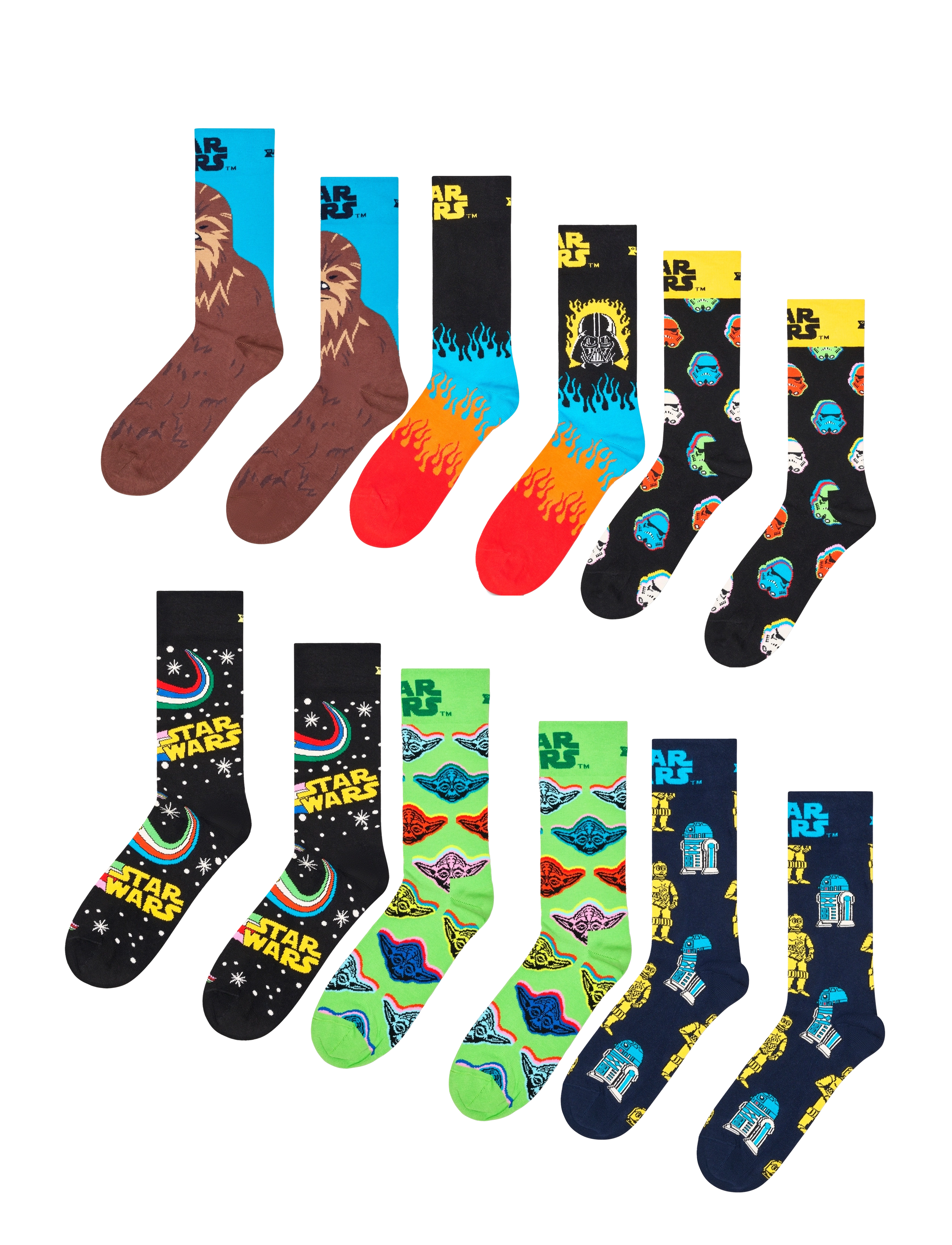 Happy Socks STAR WARS™ 6-Pack Gift Set - Strømper - WHITE / multi