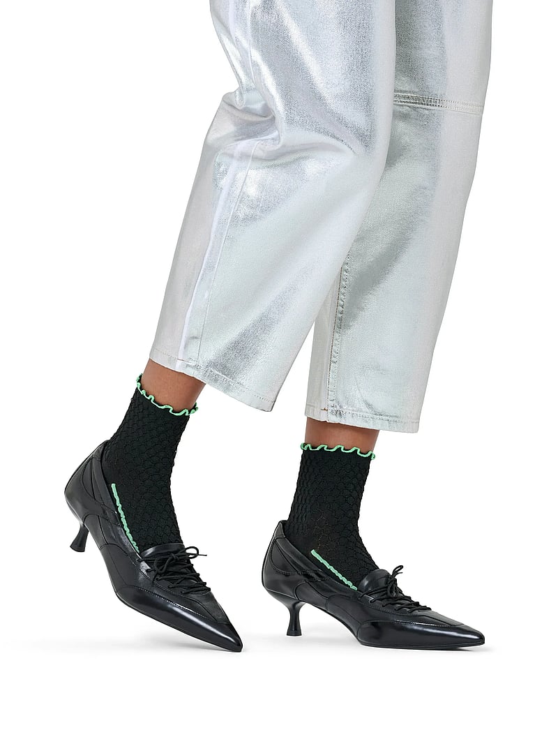 Happy Socks - Structure Slinky 1/4 Crew Sock - chaussettes crew - black - 0