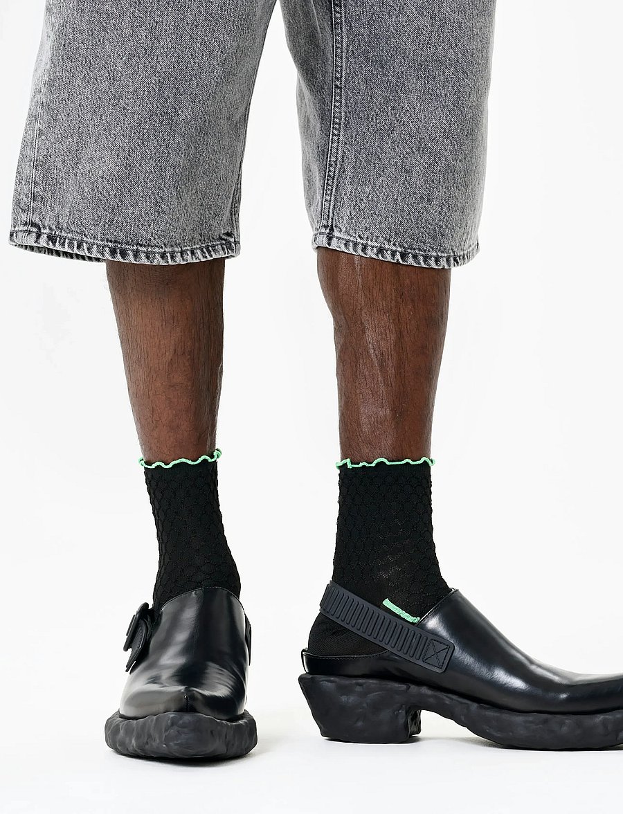 Happy Socks - Structure Slinky 1/4 Crew Sock - crew-socken - black - 2