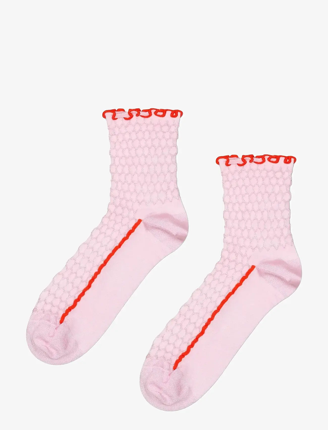 Happy Socks - Structure Slinky 1/4 Crew Sock - die niedrigsten preise - pink - 0