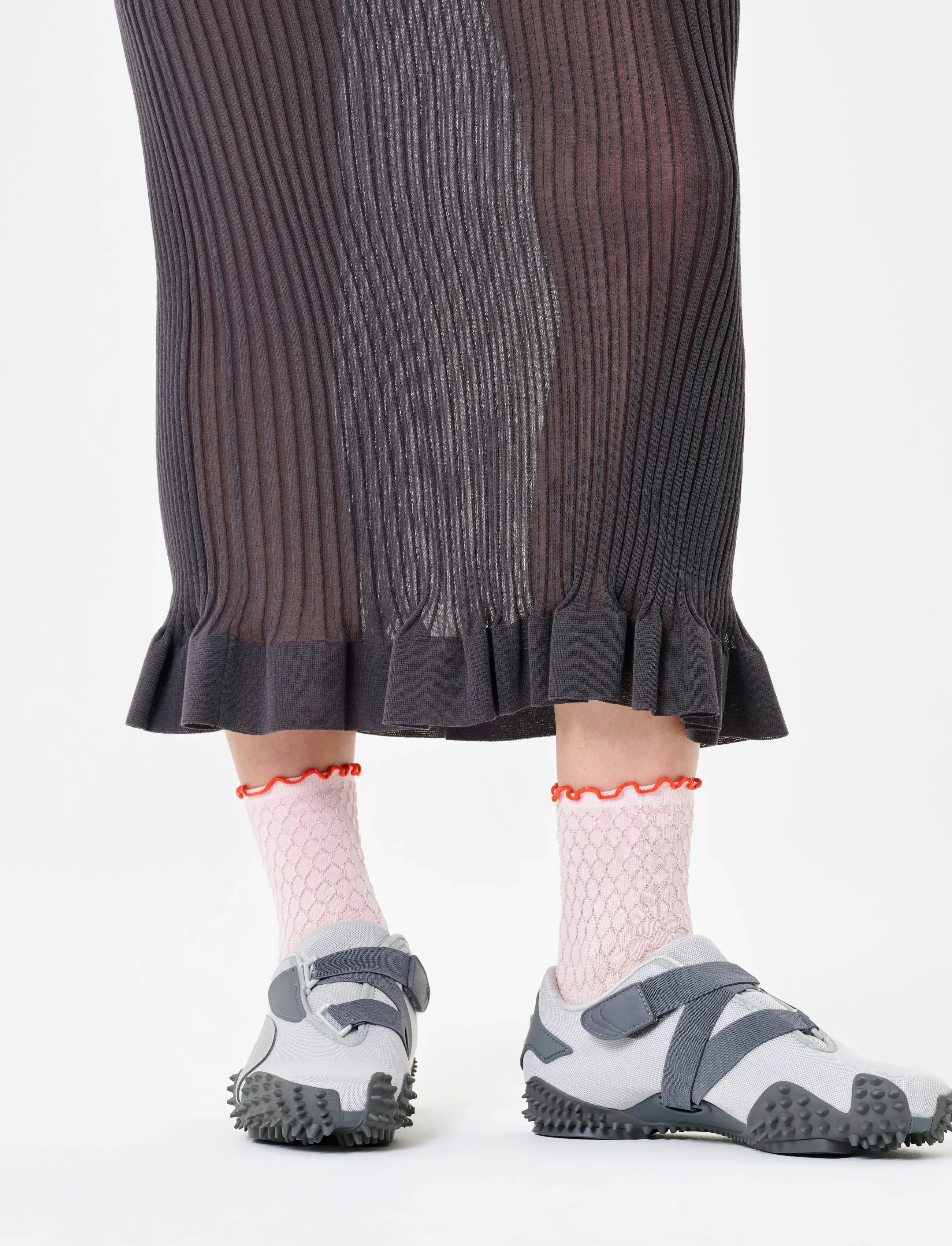 Happy Socks - Structure Slinky 1/4 Crew Sock - pink - 1