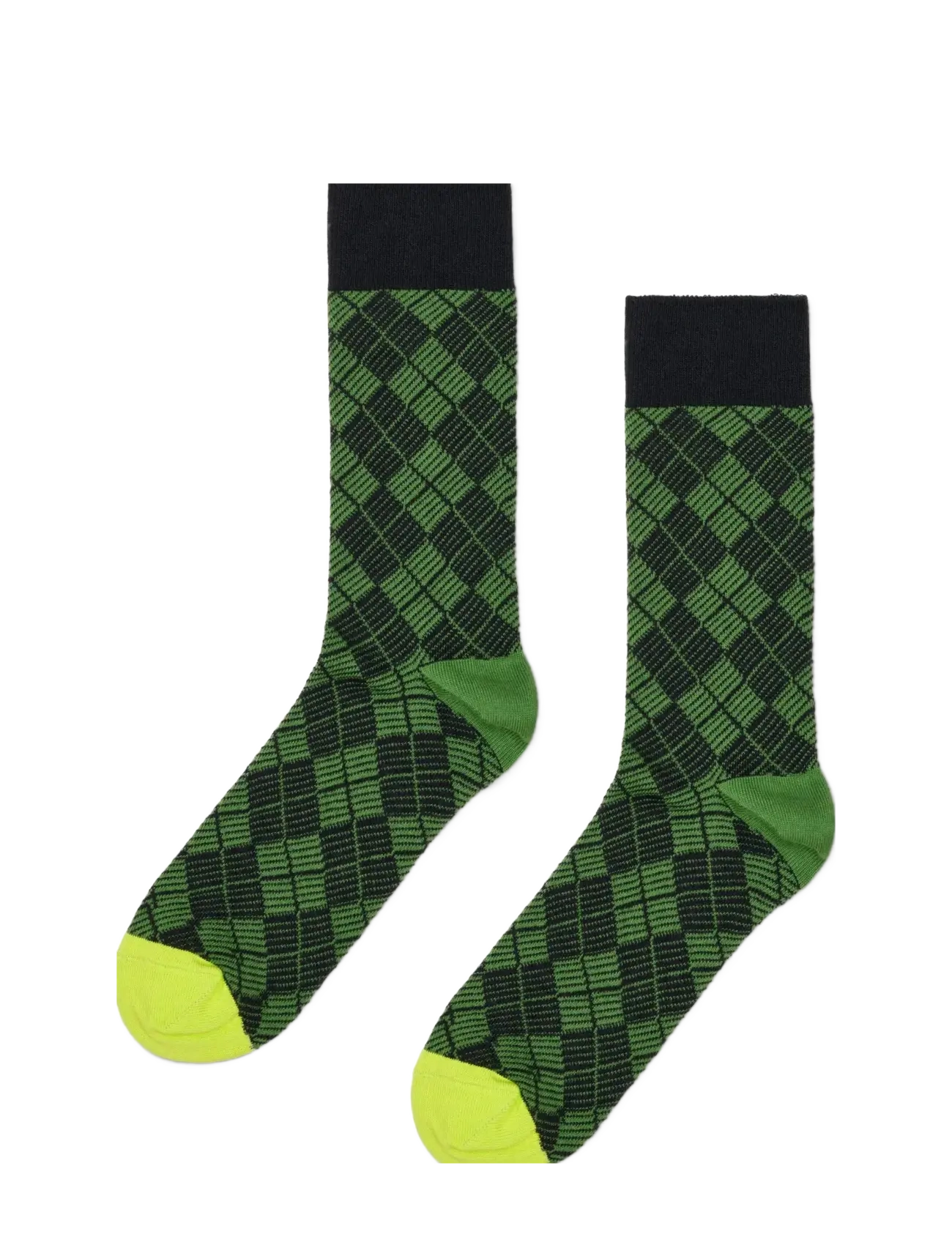 HAPPY Socken Mini Argyle Jaquard Socke Khaki - 36-40 - Damen