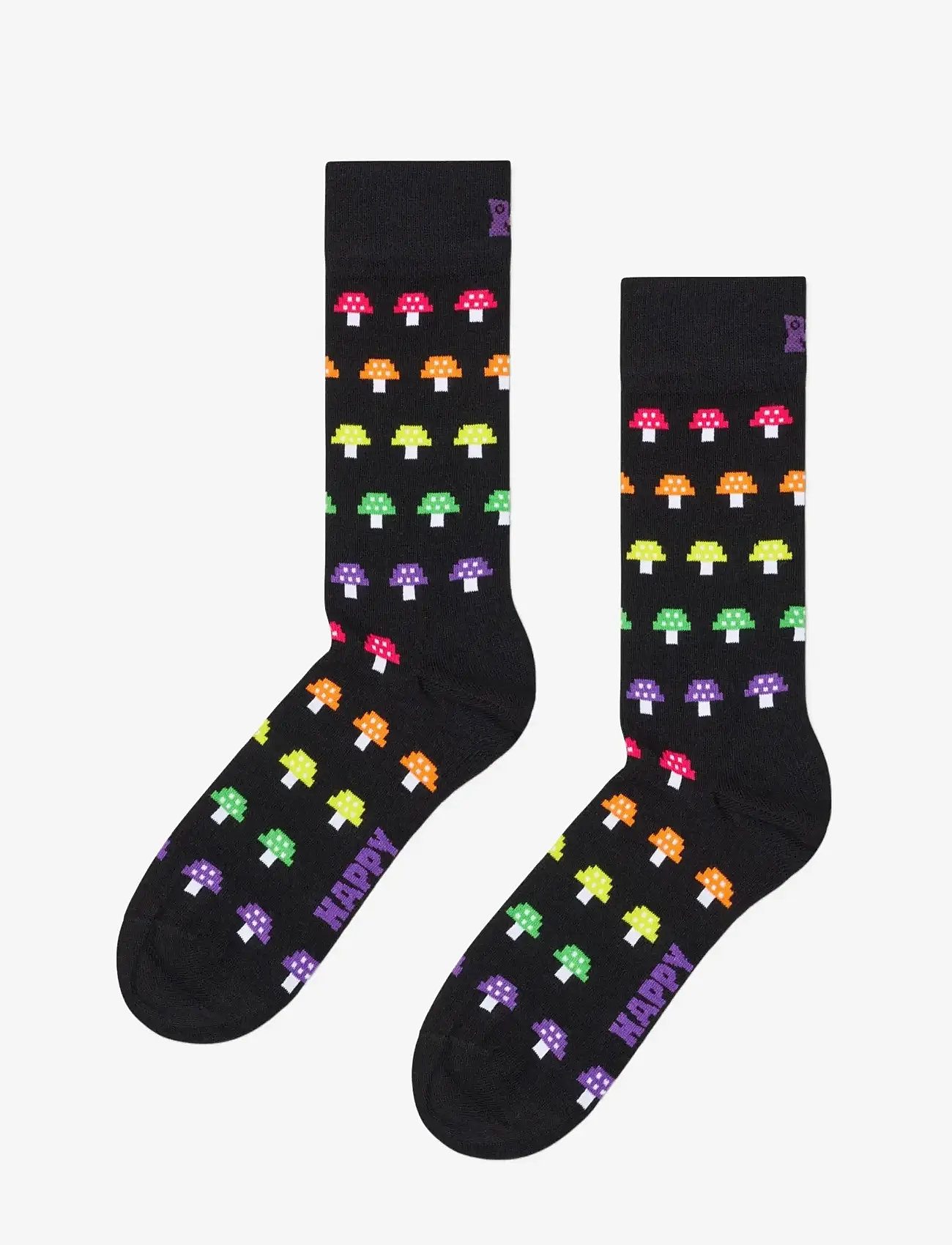 Happy Socks - Mushroom Stripe Sock - black - 1