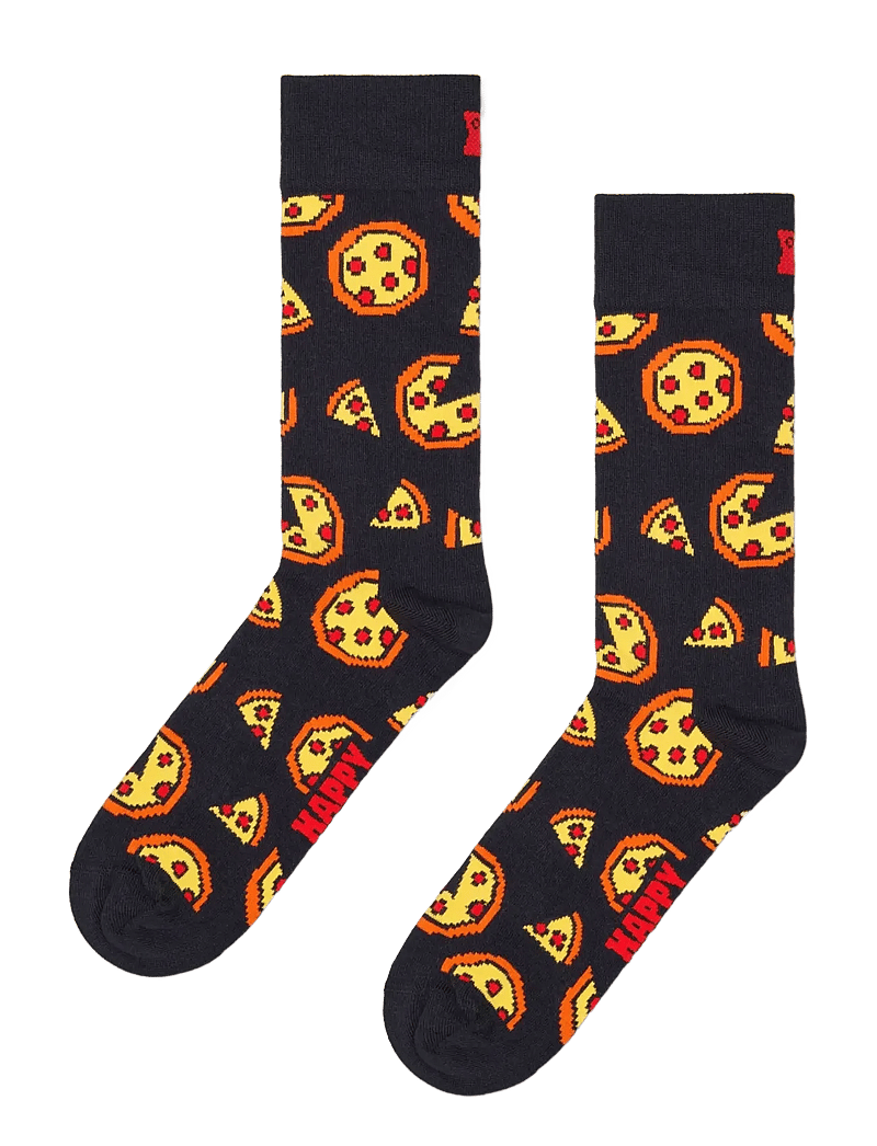 Happy Socks - Pixelated Pizza Sock - crew-socken - black - 1